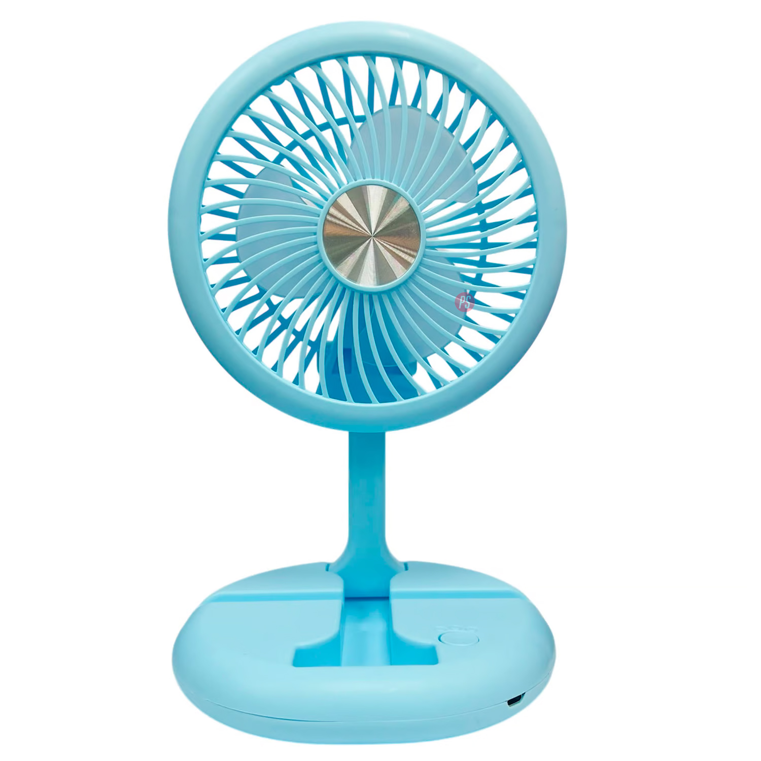 MINI VENTILADOR TECNOLAB PLEGABLE DE MANO RECARGABLE AZUL PS - 2
