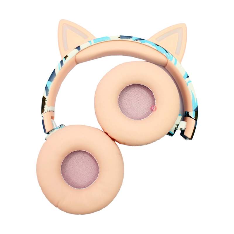AUDÍFONOS BLUETOOTH GATITO ROSA RGB ¡VIDA A TU MÚSICA! - PS - 4