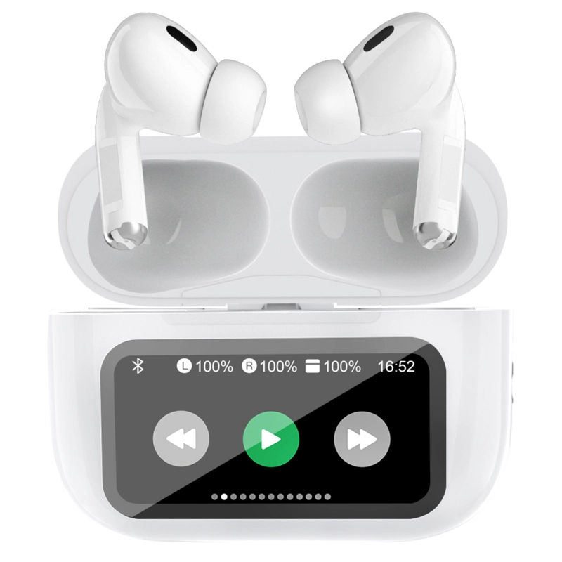 AUDÍFONOS BLUETOOTH CON PANTALLA TOUCH BLANCO - PS - 1