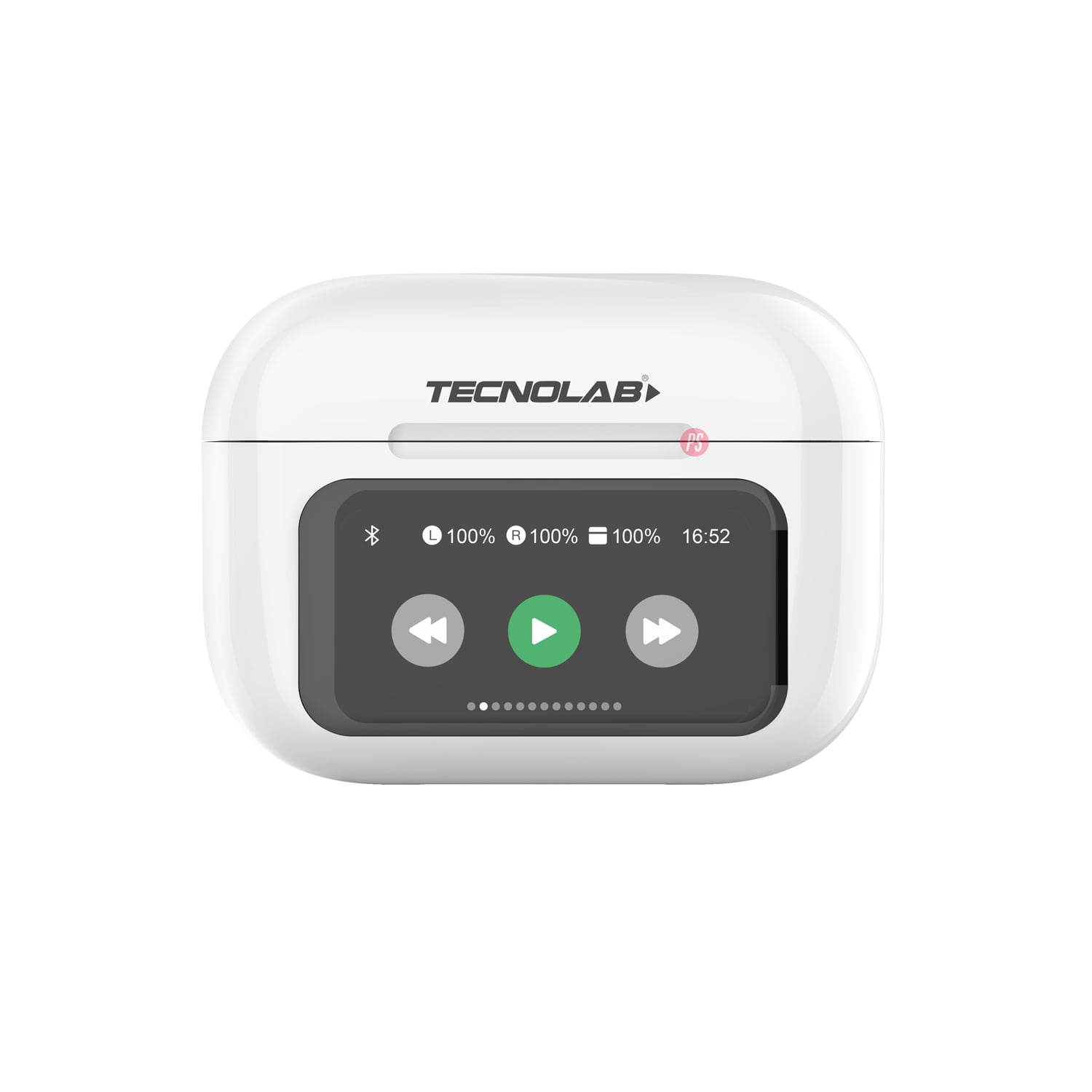 AUDÍFONOS BLUETOOTH CON PANTALLA TOUCH BLANCO - PS - 2