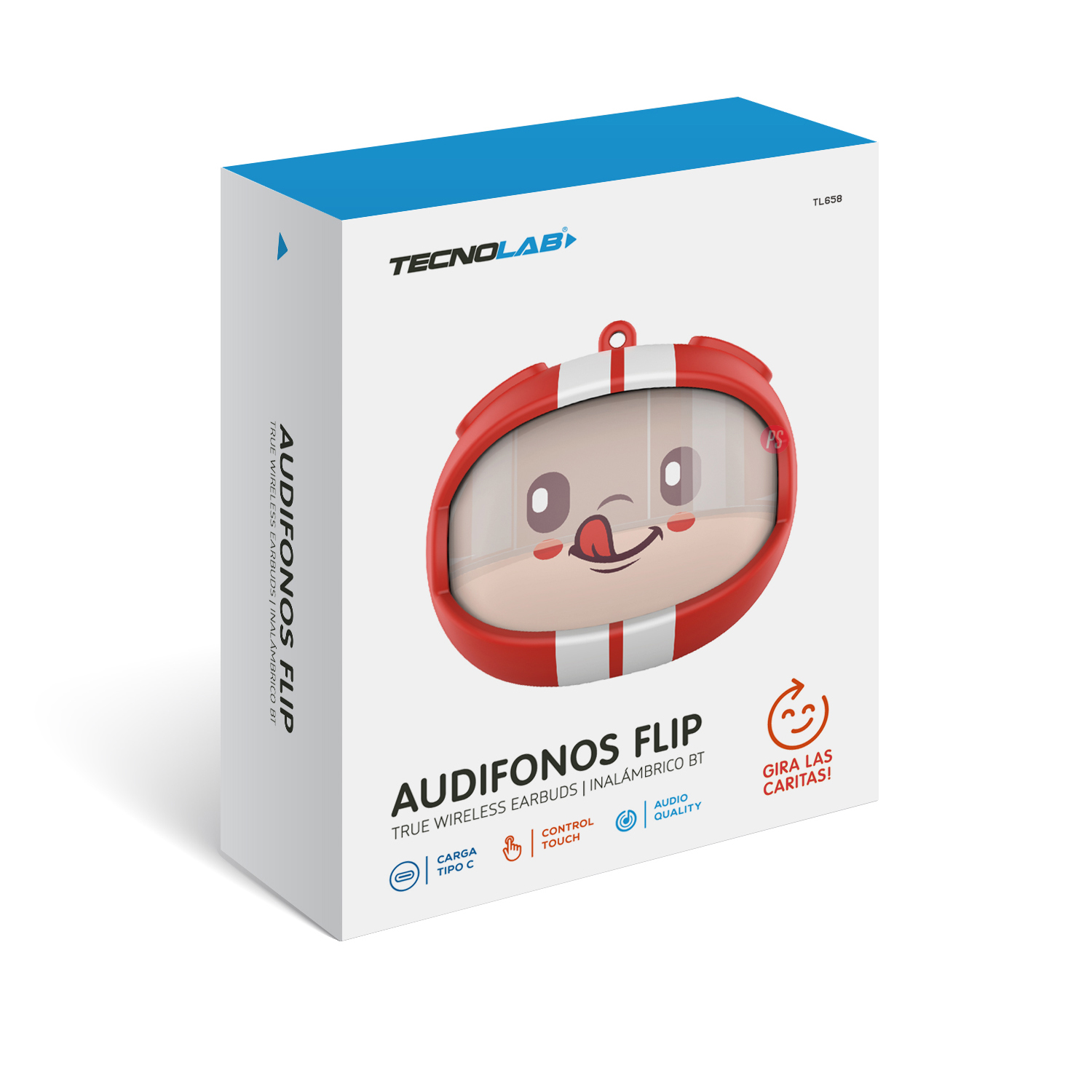 AUDÍFONOS BLUETOOTH TWS PILOTO CON CARAS SELECCIONABLES - PS - 7