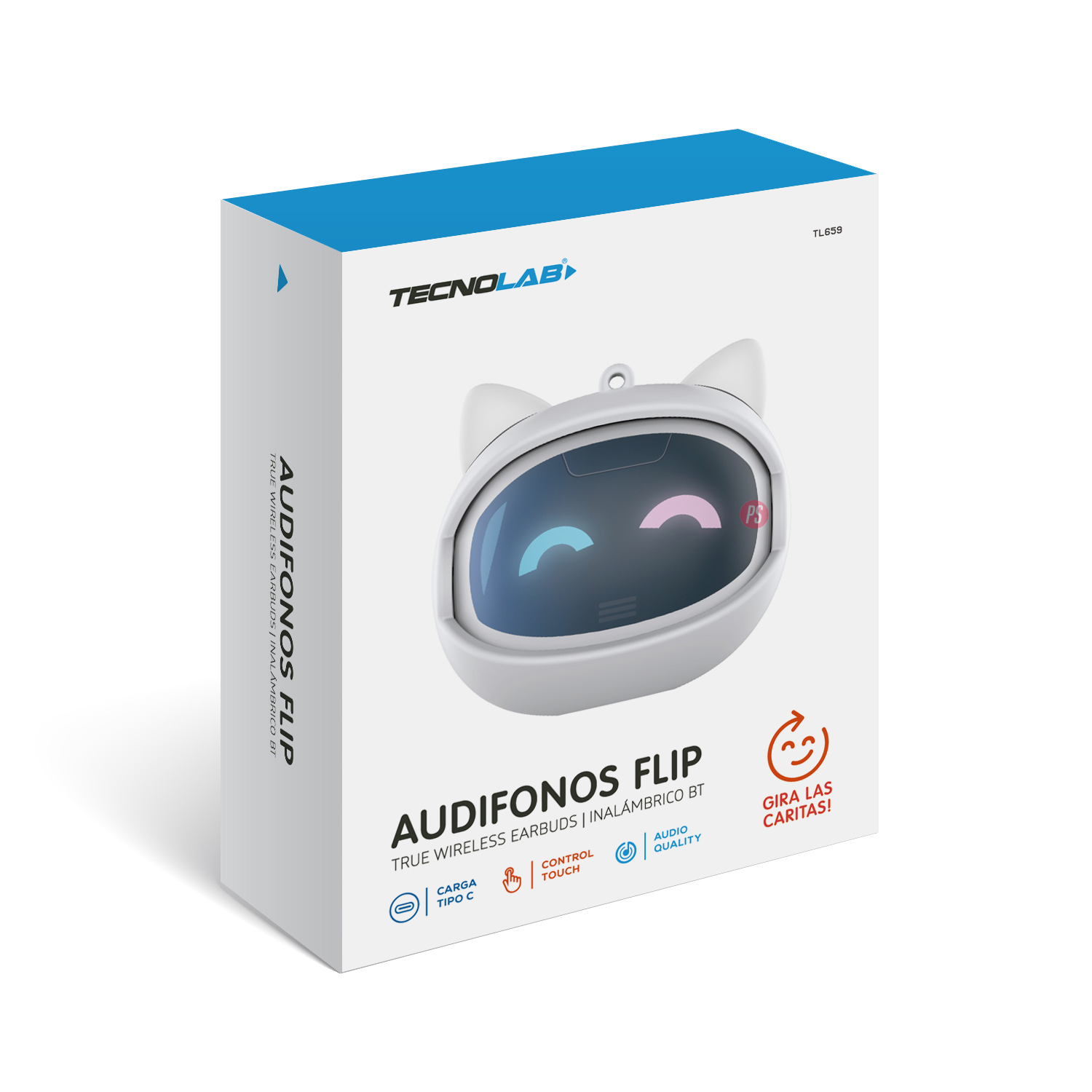 AUDÍFONOS TWS BLUETOOTH ROBOT CON CARAS SELECCIONABLES - PS - 7
