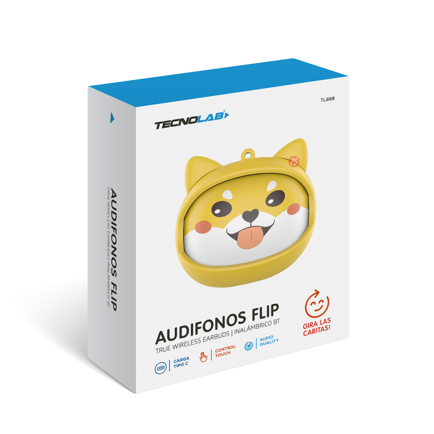AUDÍFONOS TWS BLUETOOTH PERRO CON CARAS SELECCIONABLES - PS - 6