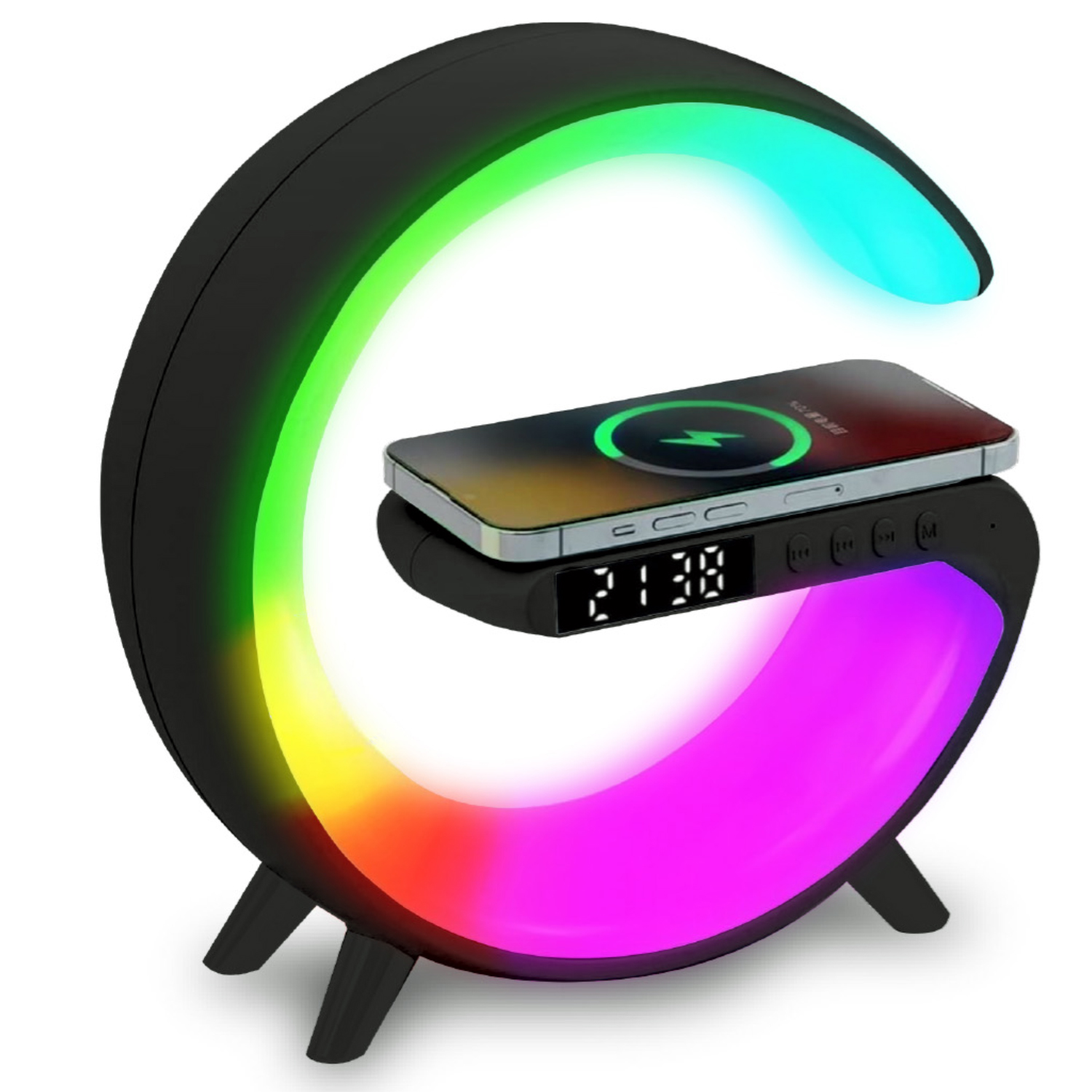 PARLANTE BLUETOOTH MLAB MY LIL G CARGADOR INALÁMBRICO NEGRO - 1