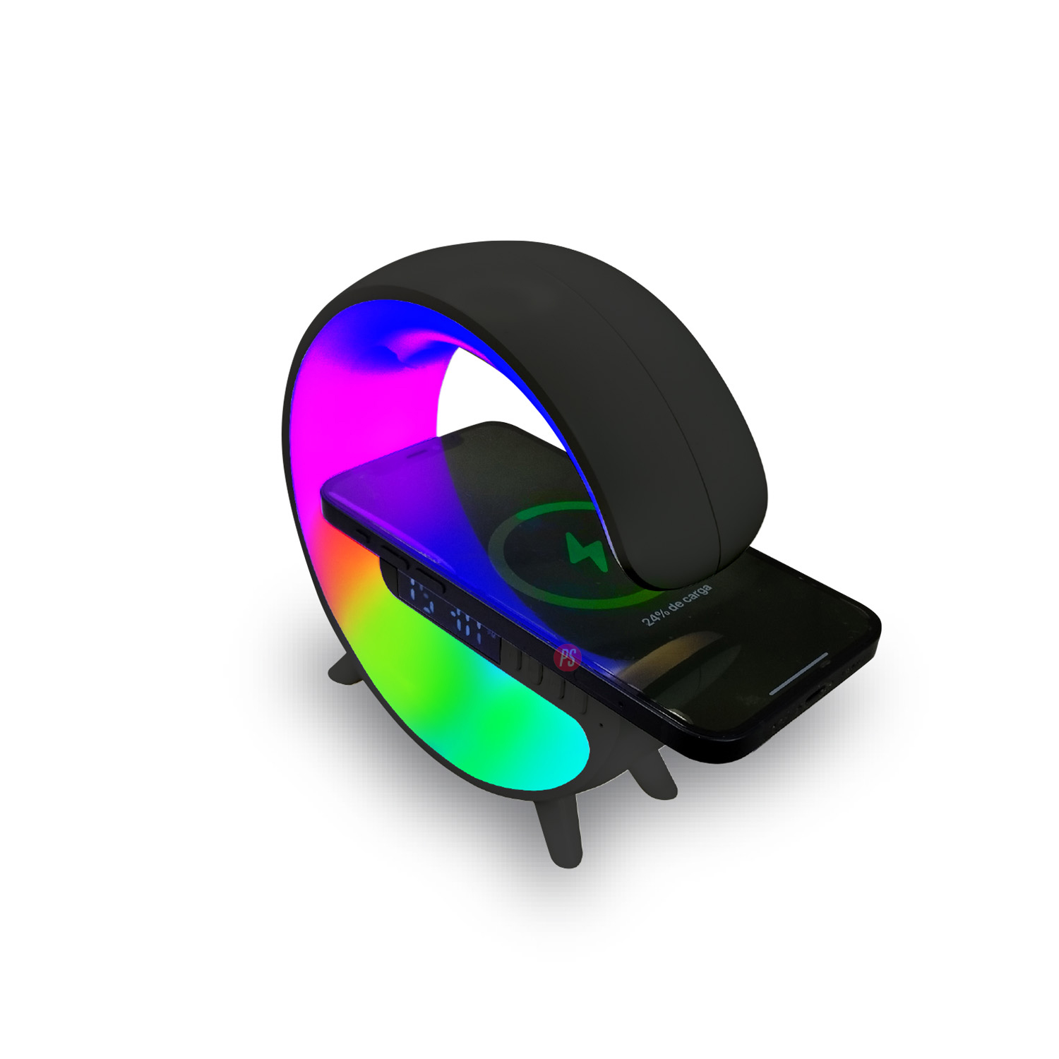 PARLANTE BLUETOOTH MLAB MY LIL G CARGADOR INALÁMBRICO NEGRO - 4