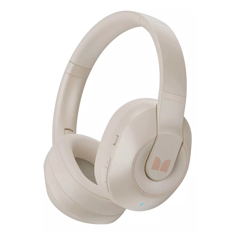 AUDÍFONOS MONSTER BLUETOOTH XKH01 BEIGE ALTA FIDELIDAD - PS - 1