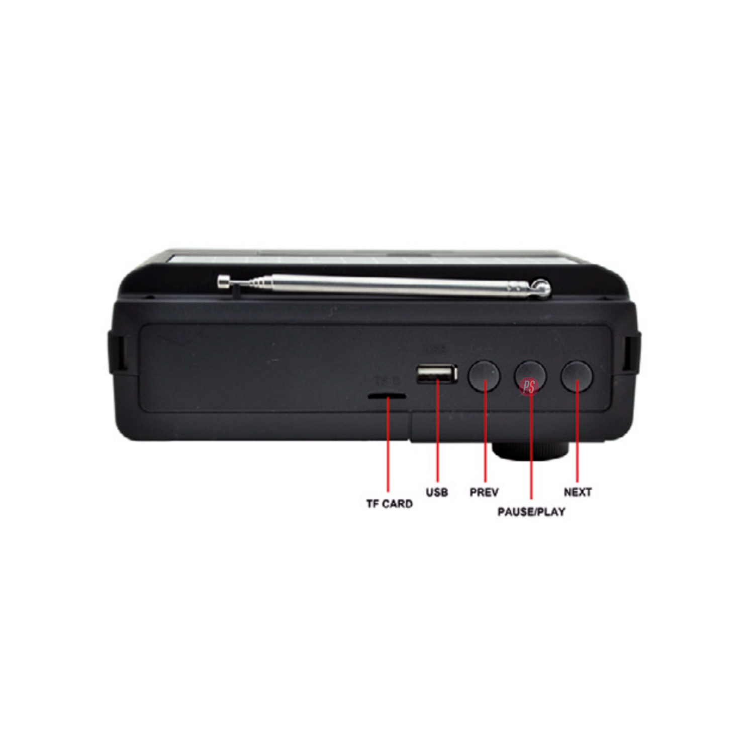RADIO TECNOLAB PORTÁTIL AM/FM/SW CON PANEL SOLAR USB Y LUZ LED PS - 3