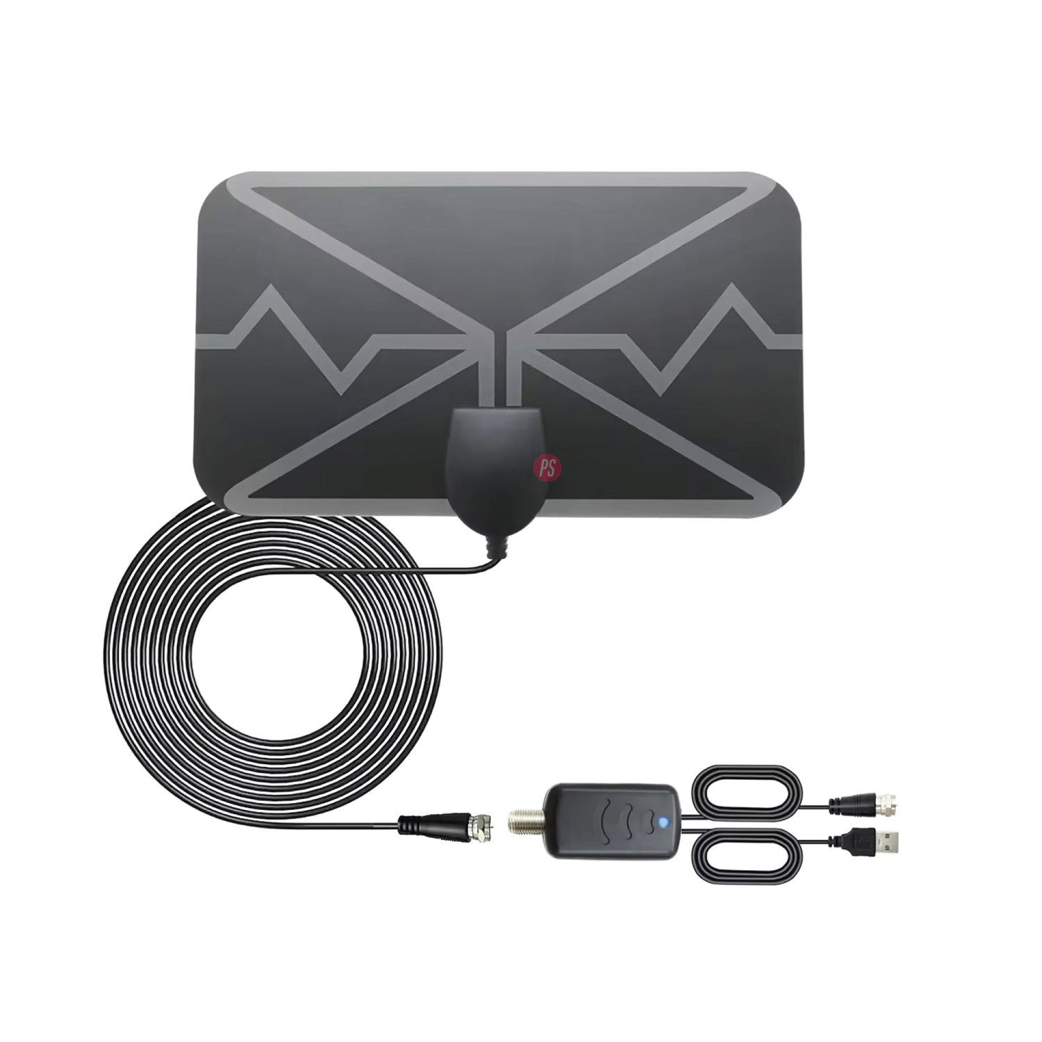 ANTENA DIGITAL TV 25DB INTERIOR/EXTERIOR CON AMPLIFICADOR - PS - 2