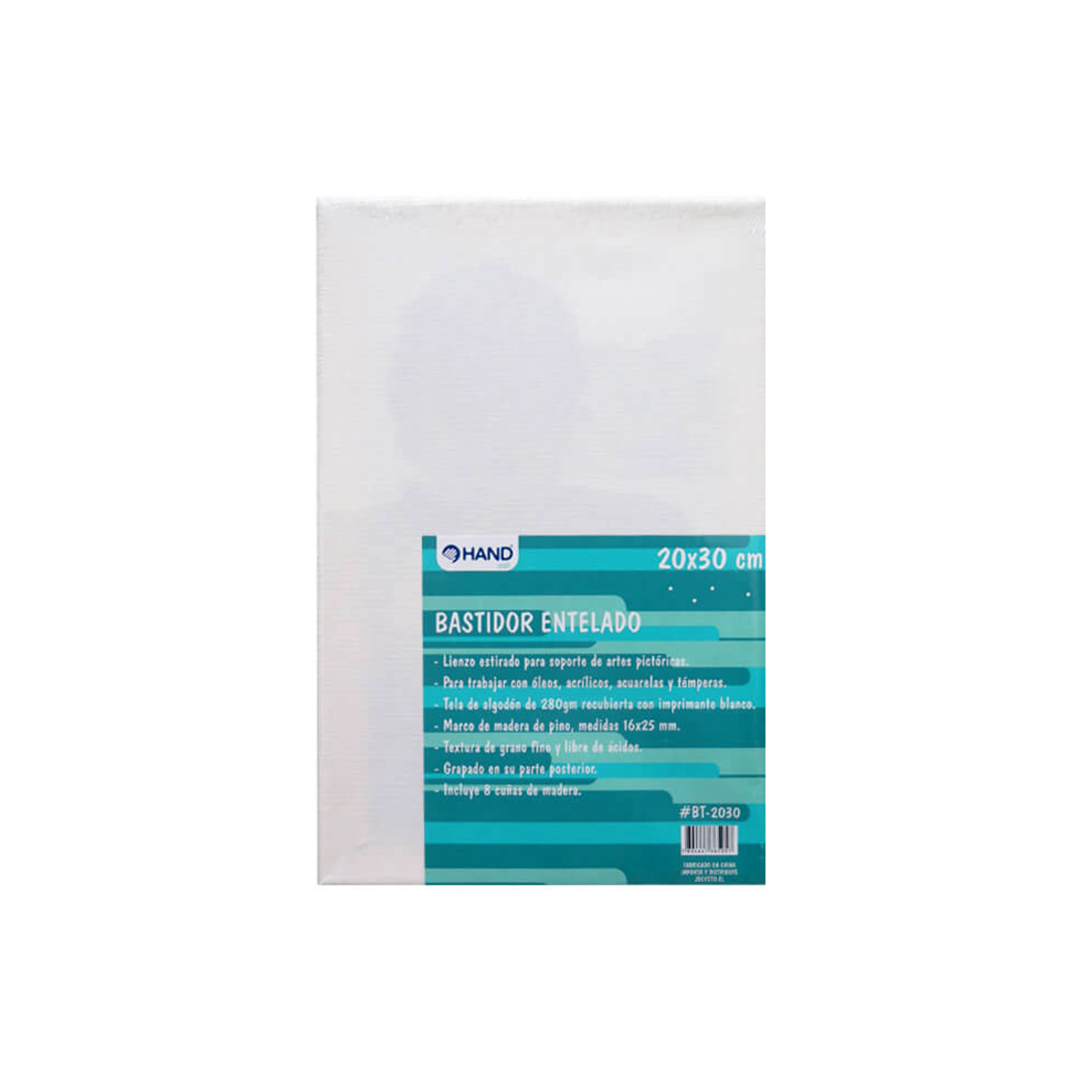 BASTIDOR HAND ENTELADO 20X30CMS 280G BLANCO - 1