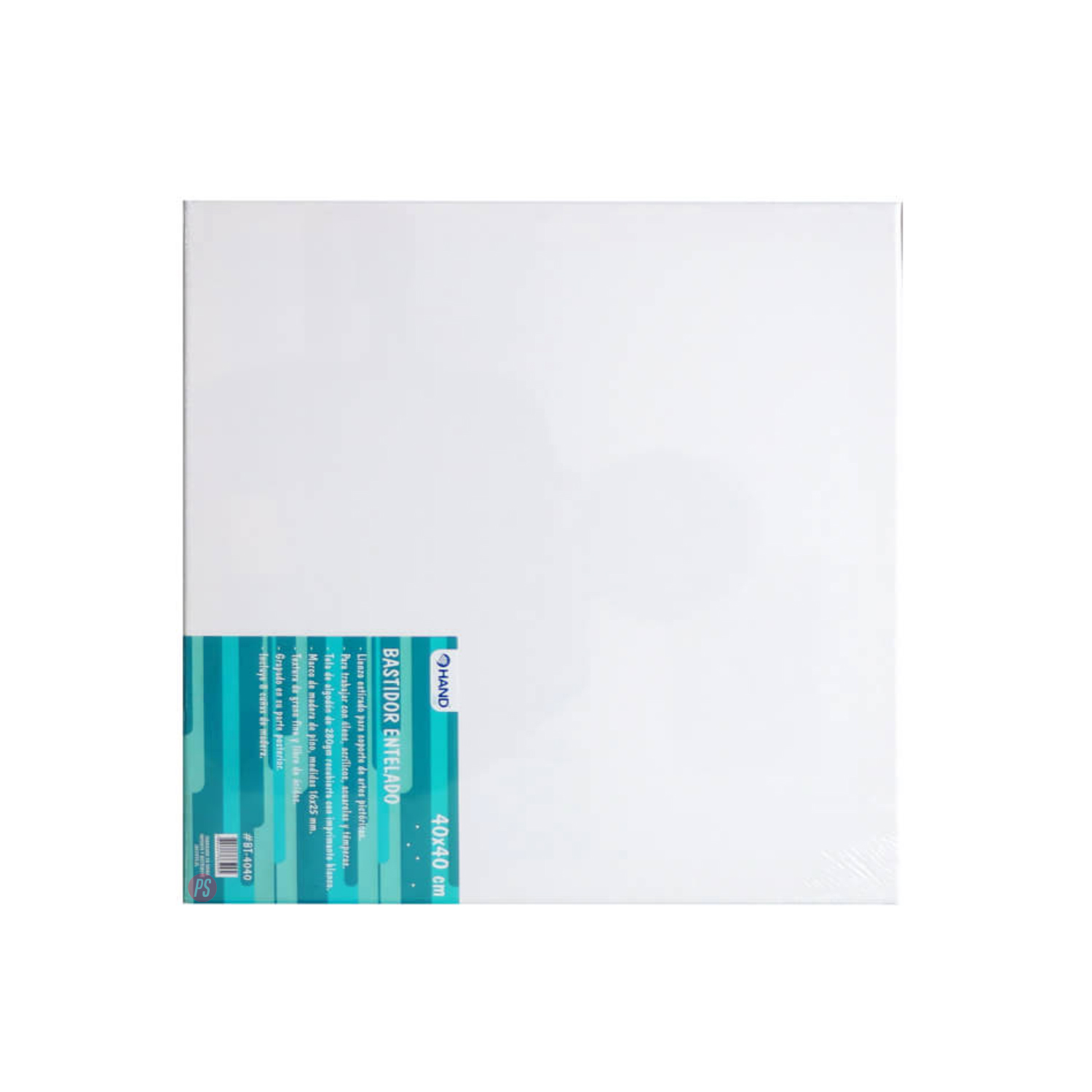 BASTIDOR HAND ENTELADO 40X40CMS 280G BLANCO - 2