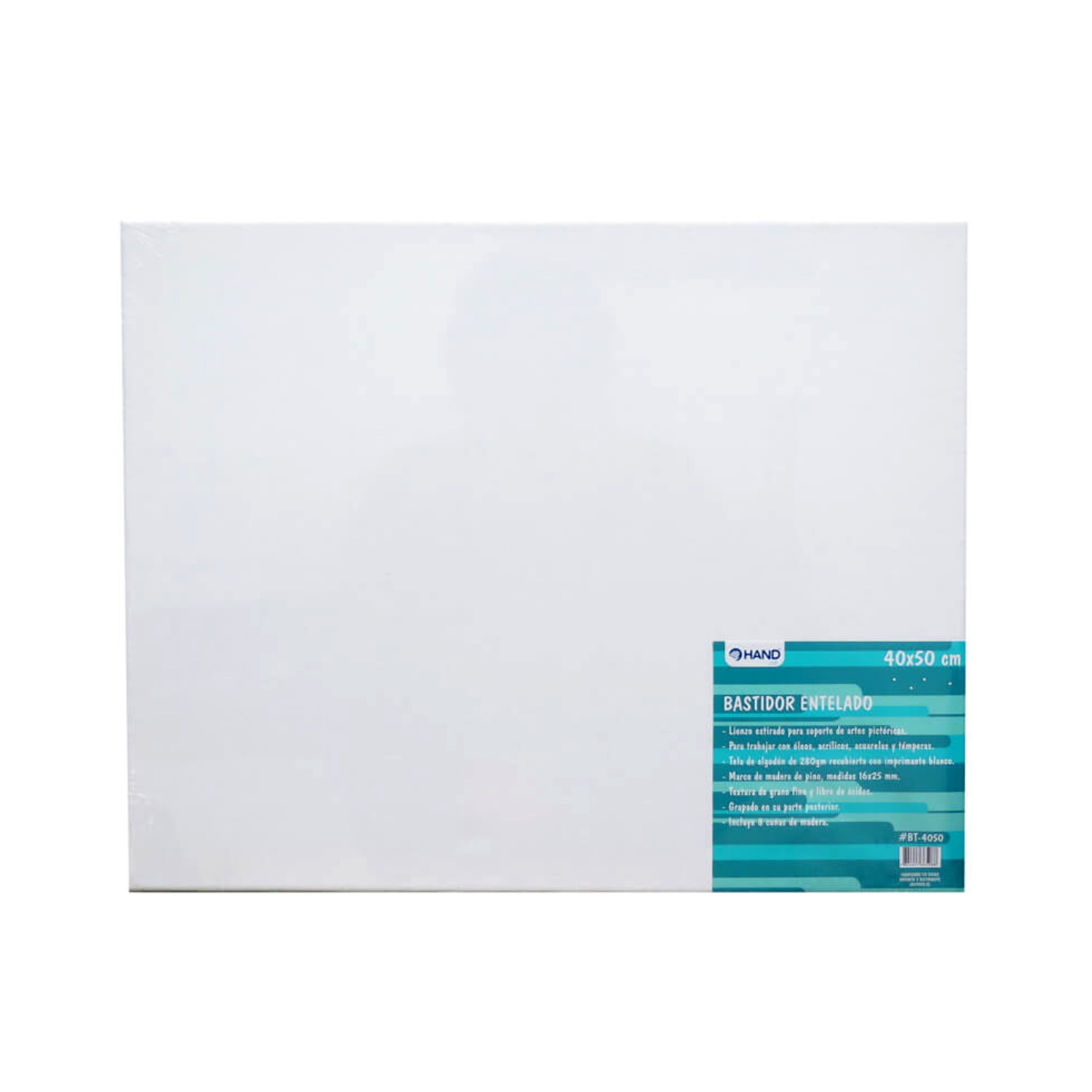 BASTIDOR HAND ENTELADO 40X50CMS 280G BLANCO - 1
