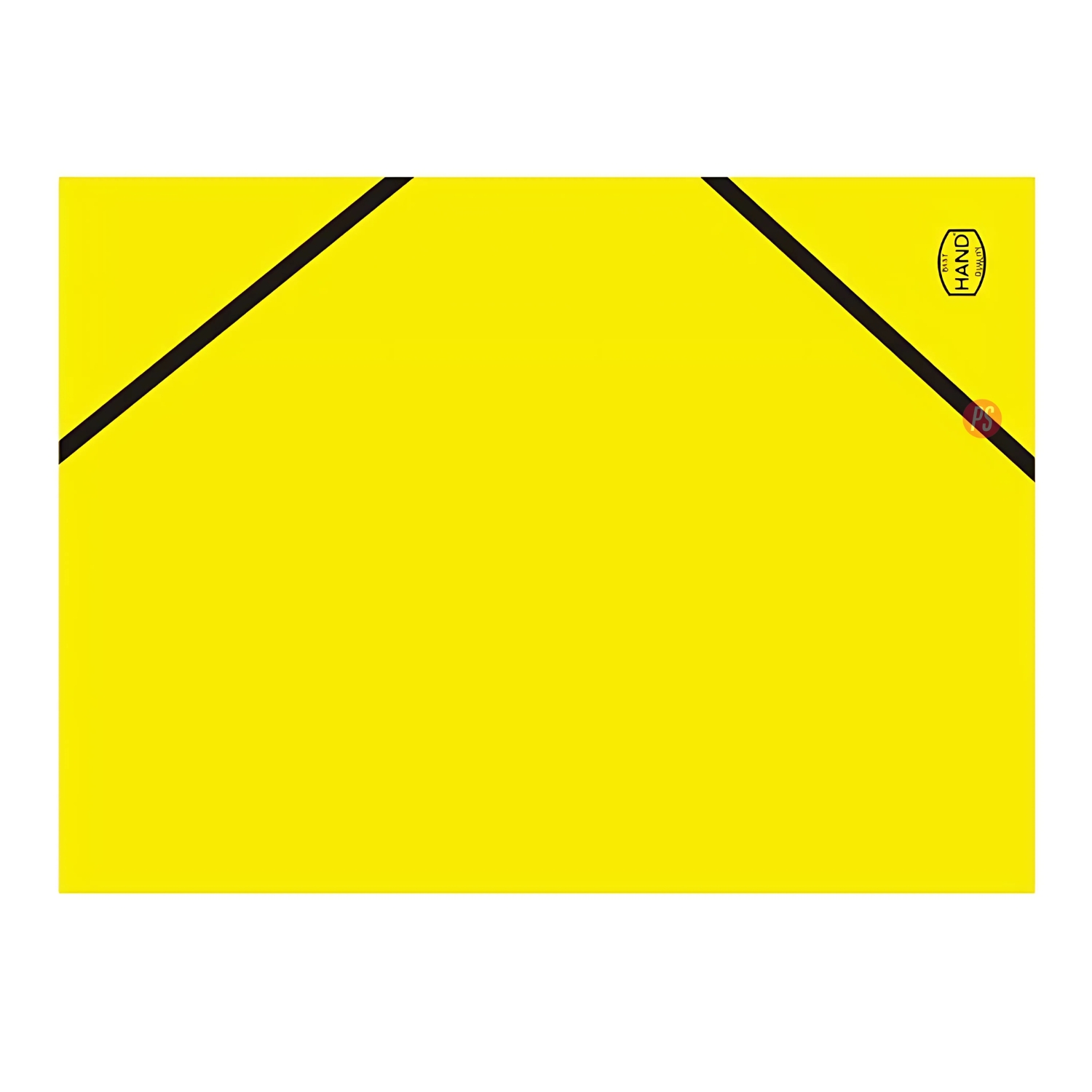 PACK 10 CARPETAS HAND OFICIO CON SOLAPA Y ELÁSTICO AMARILLO - 2