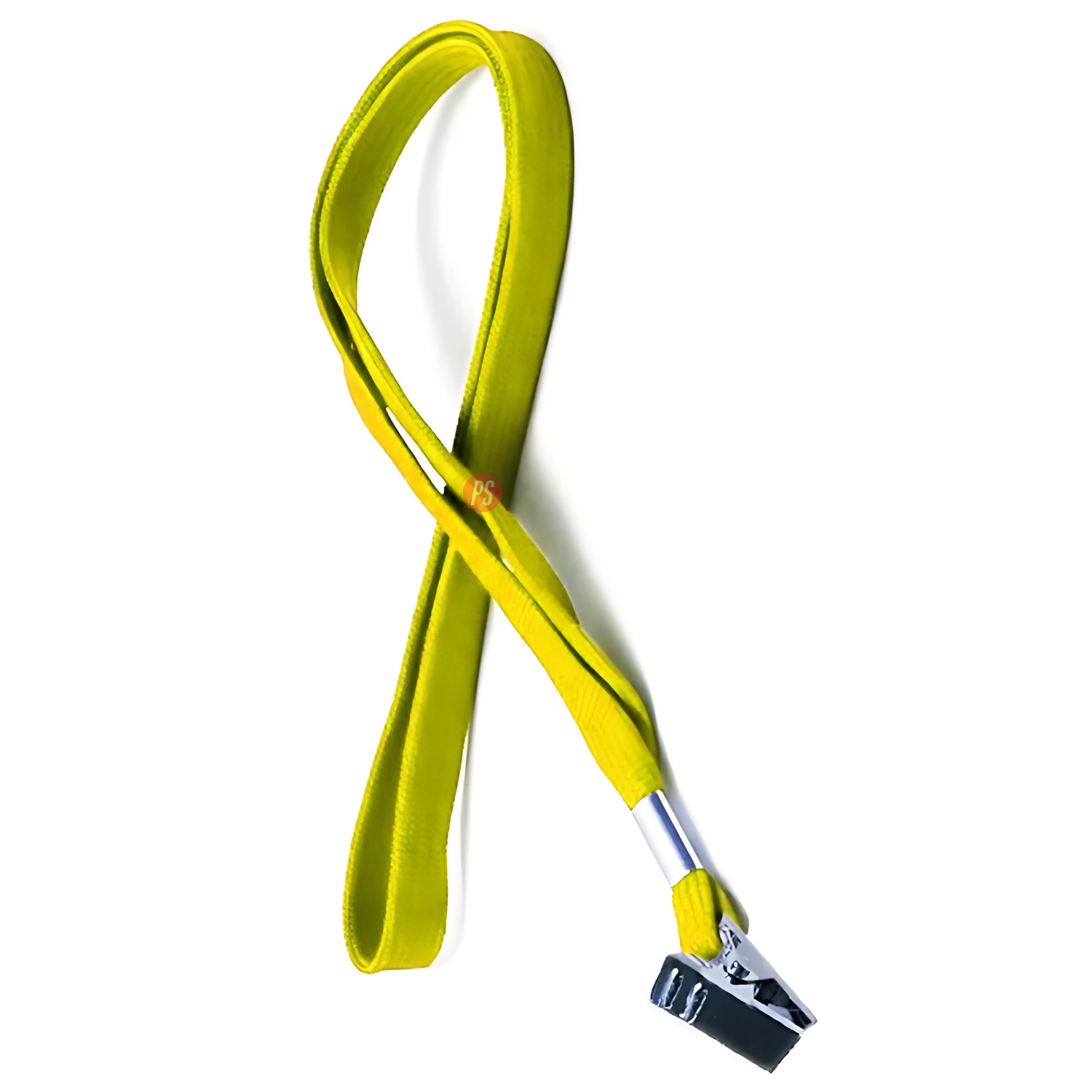 PACK 100 CINTAS PORTA CREDENCIAL PUNTOSTORE AMARILLO APRETADOR - 2