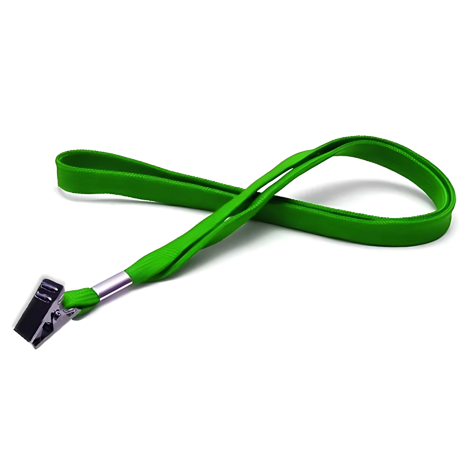 PACK PUNTOSTORE 100 CINTAS PORTA CREDENCIAL VERDE APRETADOR METAL - 1