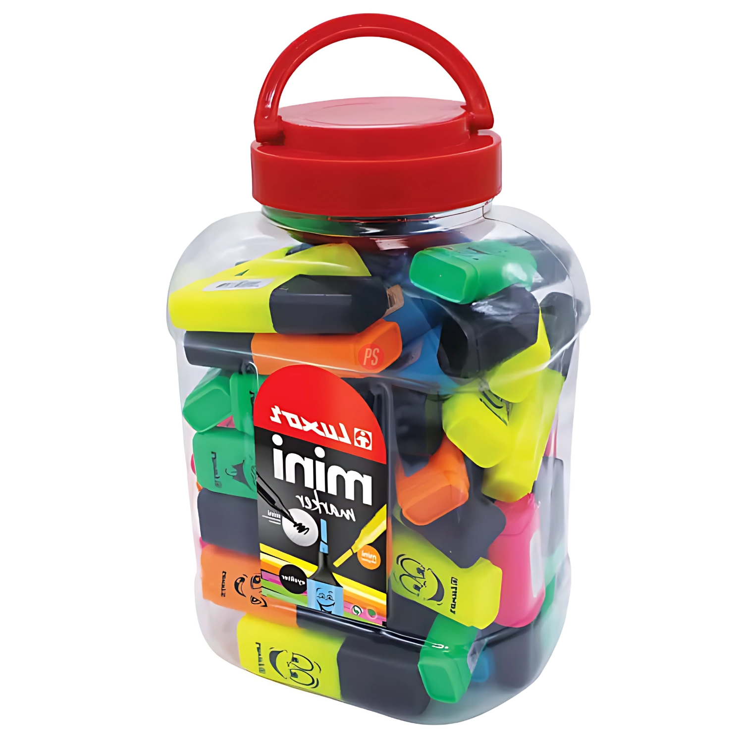 BALDE PUNTOSTORE MINI TEXTMARKER LUXOR 50 DESTACADORES MULTICOLOR - 2
