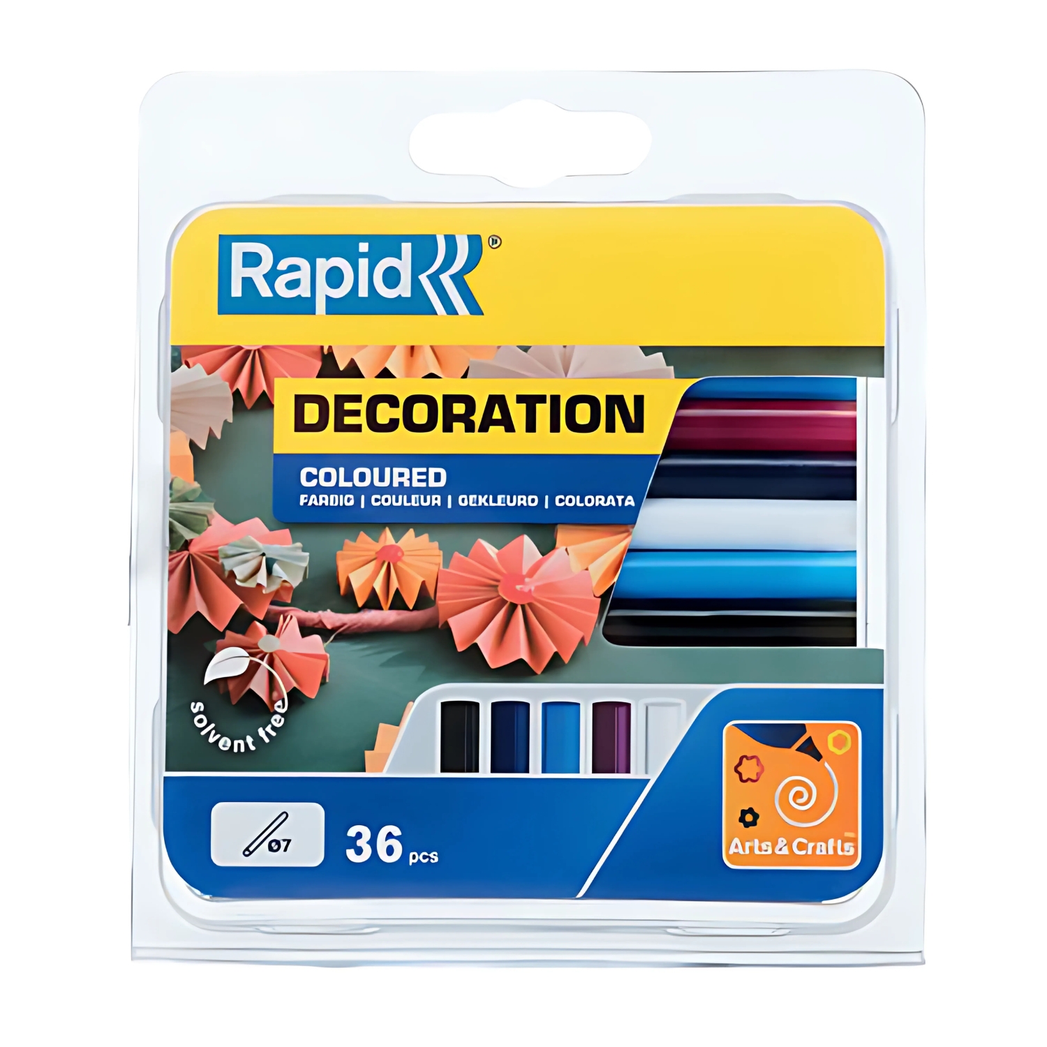 BARRA SILICONA RAPID 36 COLORES 7MM X 90MM PS - 1