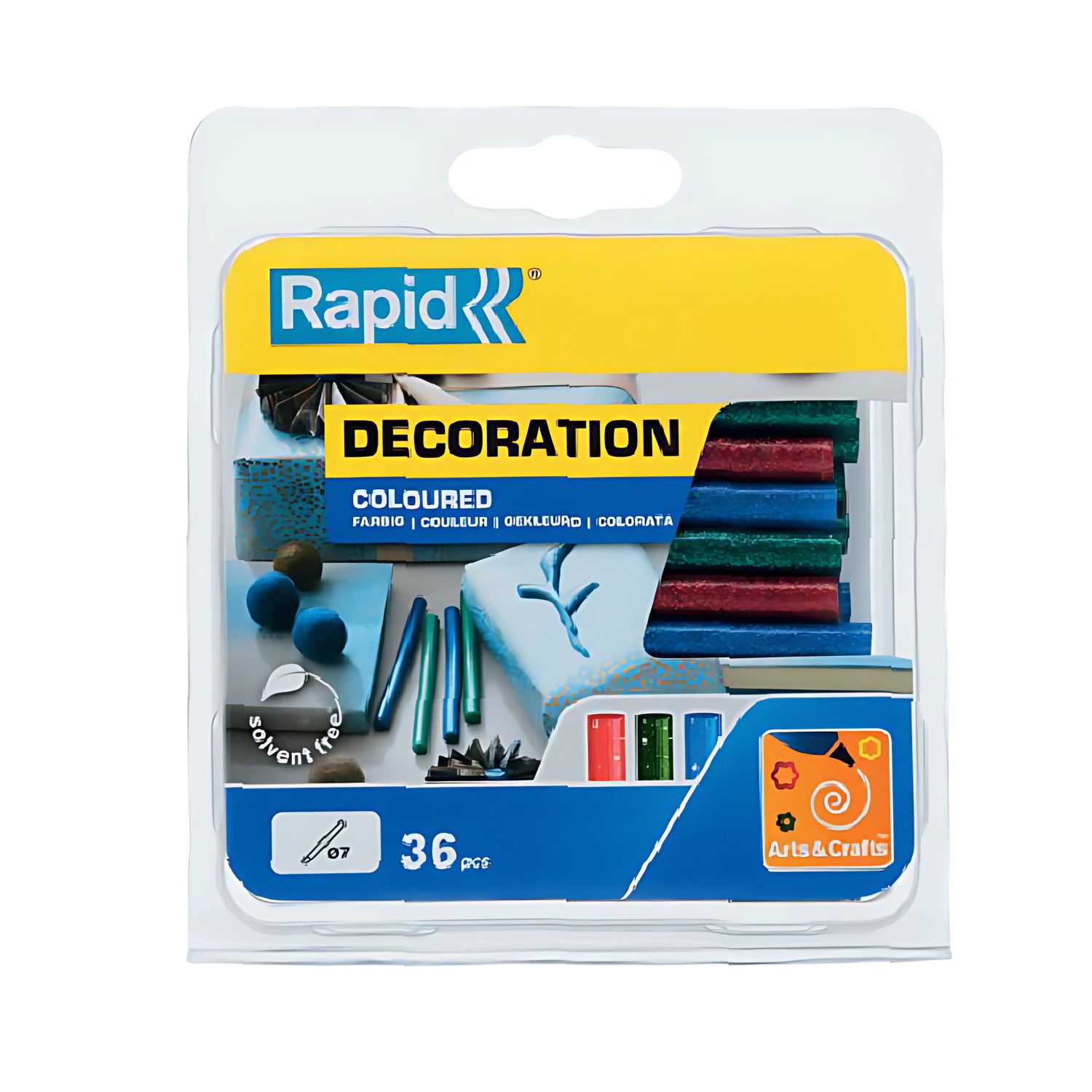 BARRA SILICONA RAPID 36 GLITTER 7MM X 90MM COLORES PS - 1