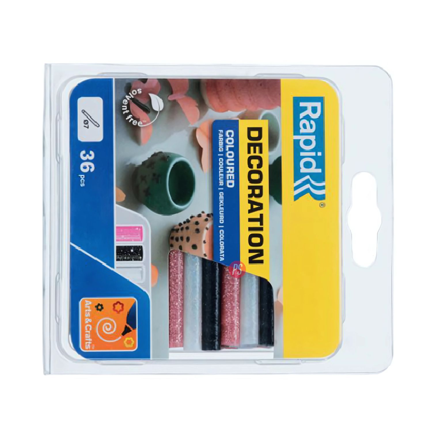 BARRA SILICONA RAPID 36 PURPURINA 7MM X 90MM COLORES PS - 2