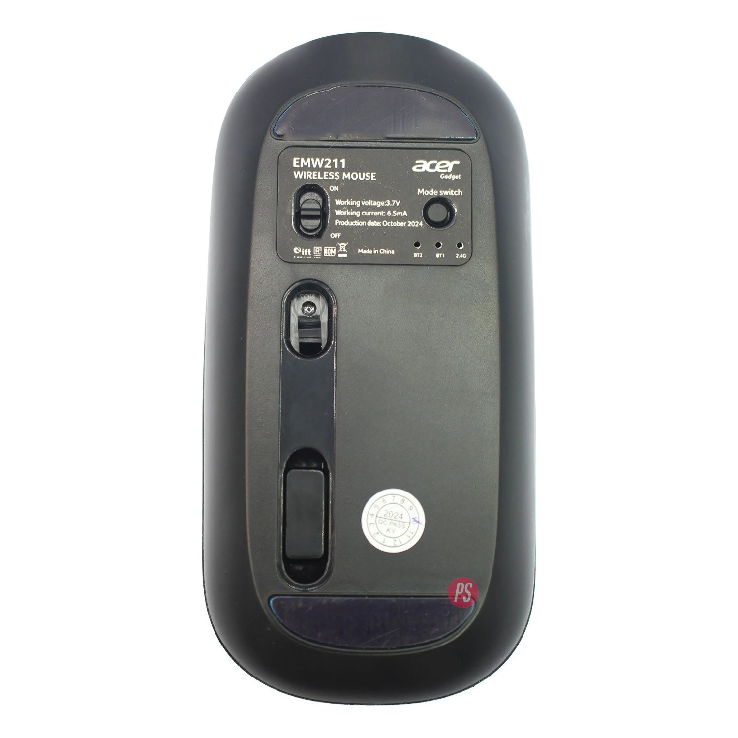MOUSE BLUETOOTH 1600 DPI AJUSTABLE 5 BOTONES SILVER ACER - PS - 2