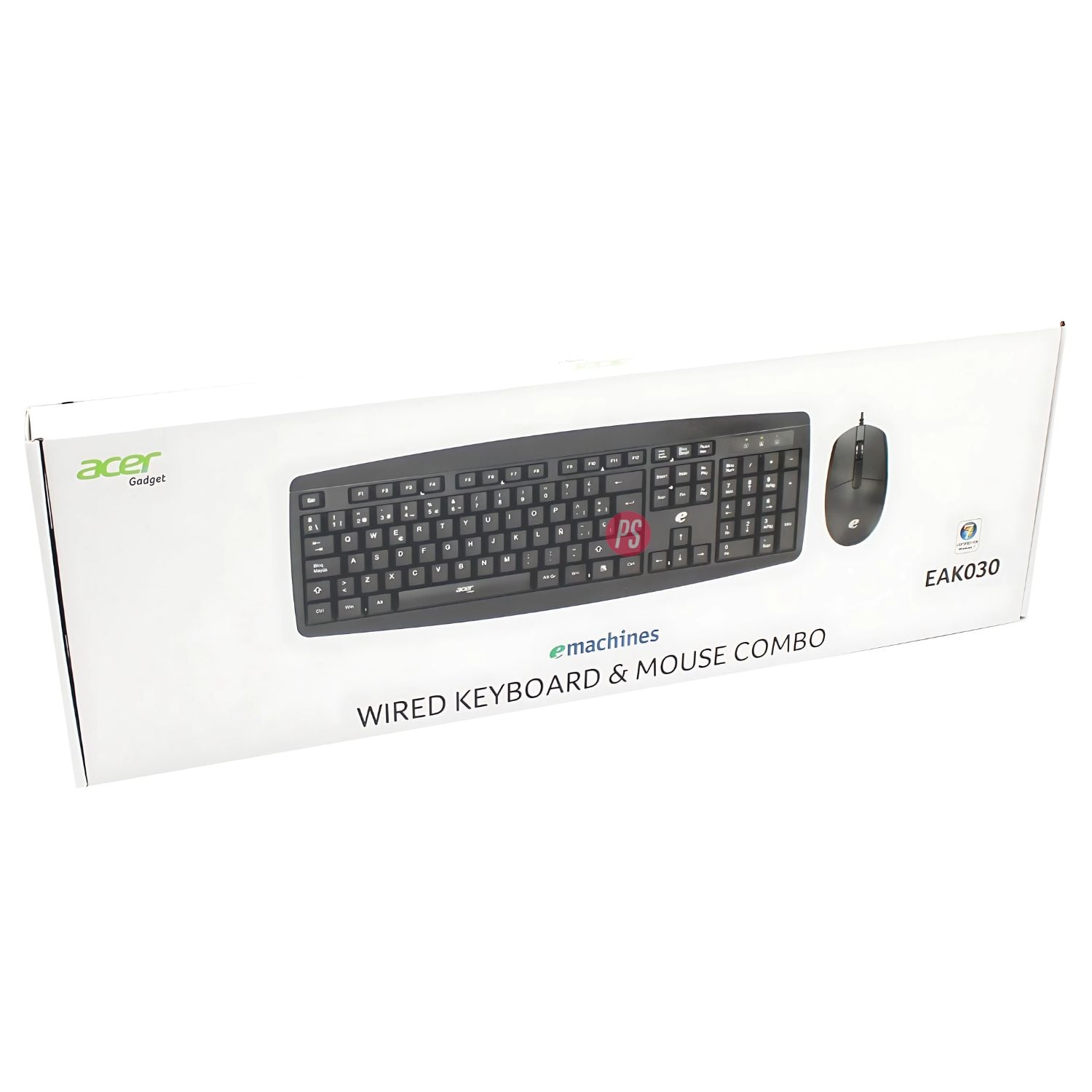 KIT TECLADO + MOUSE USB CERTIFICADO WINDOWS ACER EAK030 - PS - 3