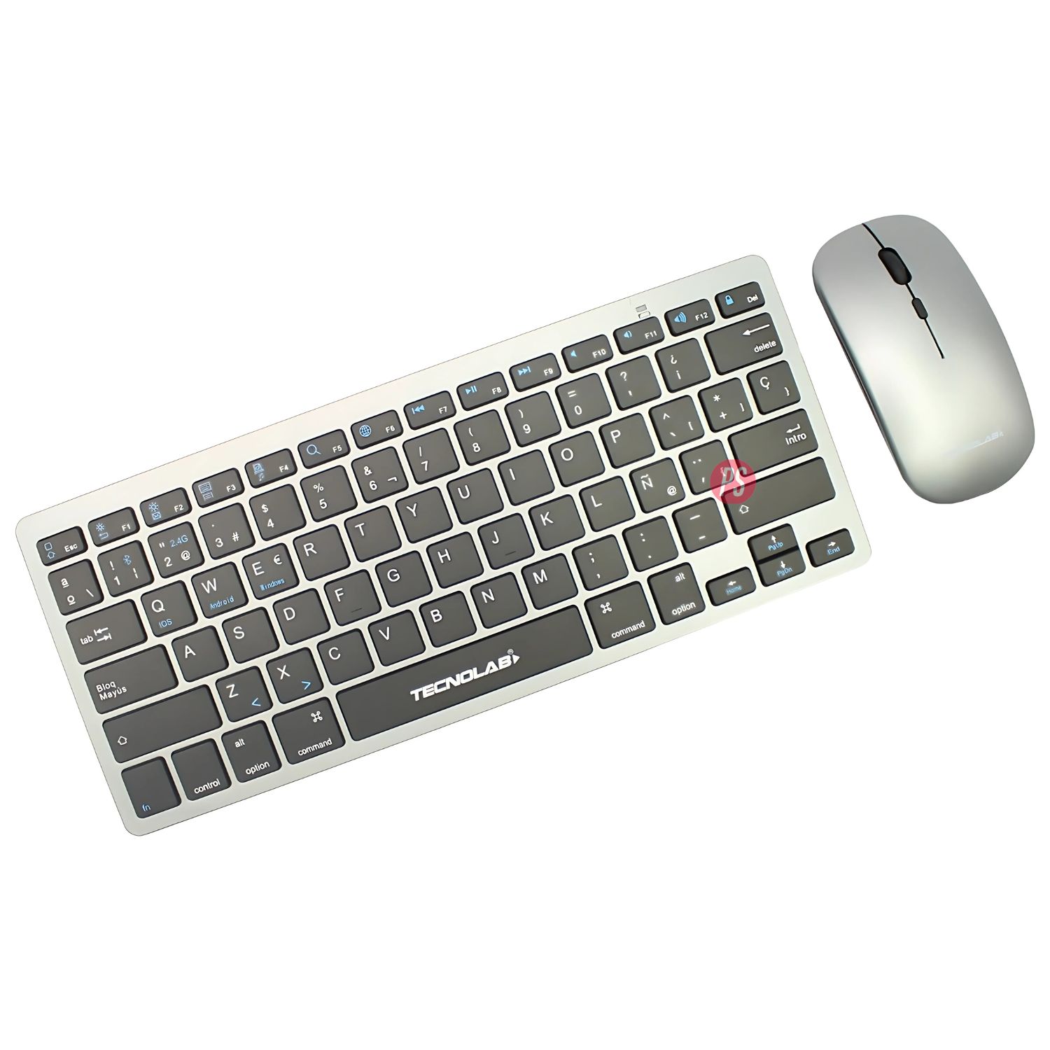 KIT TECLADO + MOUSE INALÁMBRICO USB-C CONFORTABLE - PS - 3