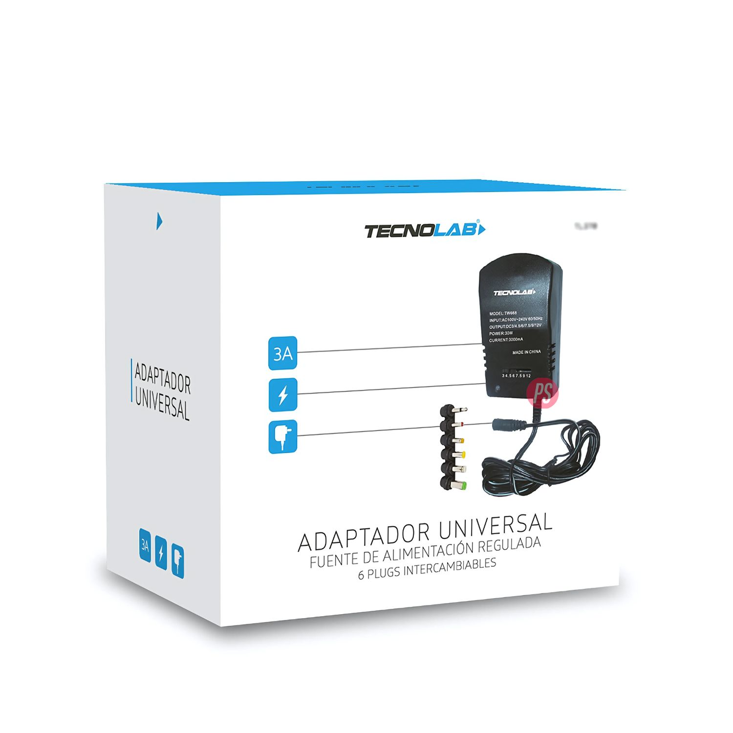 ADAPTADOR UNIVERSAL DE CORRIENTE 3V-12V 36W - PS - 2