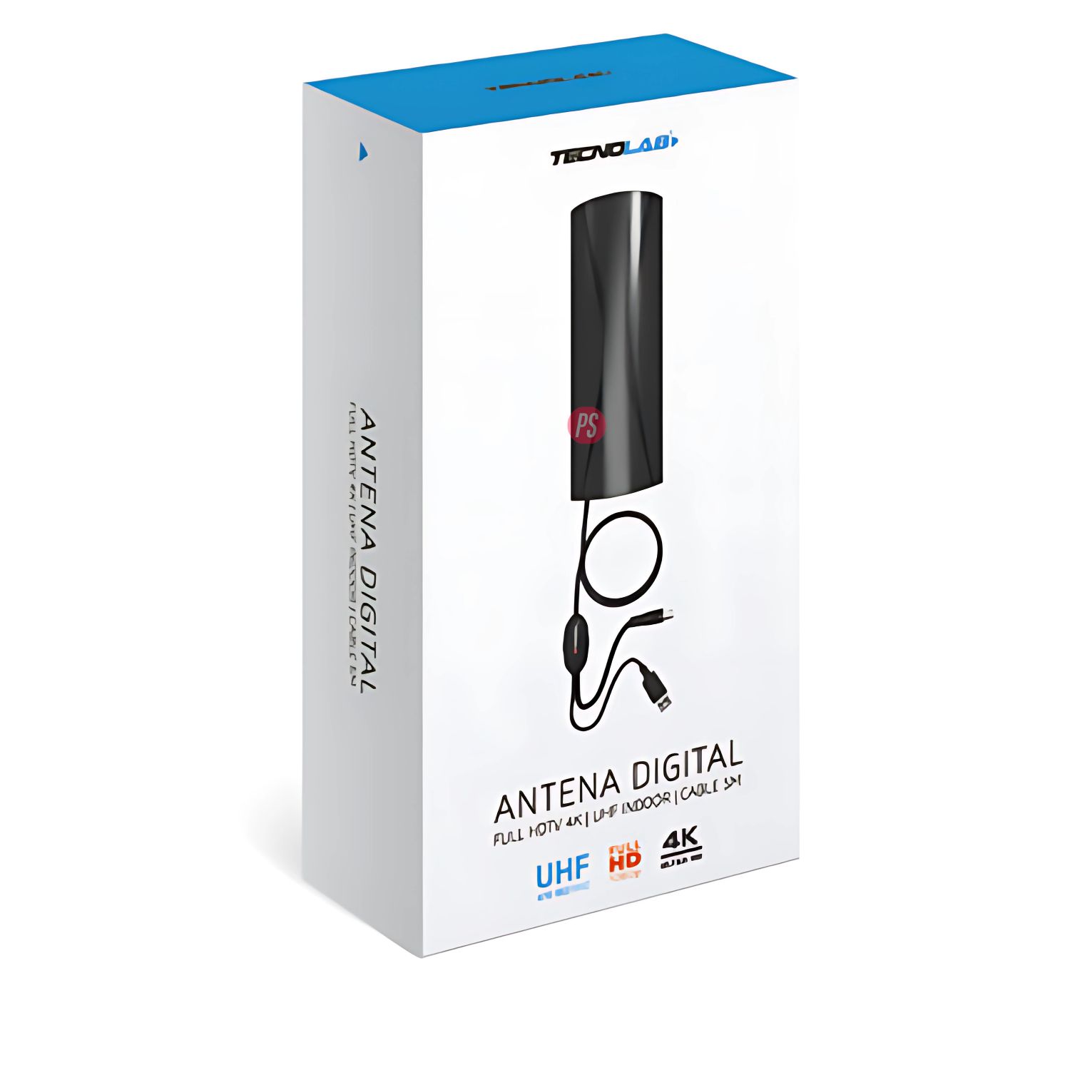 ANTENA TV DIGITAL 25-30DB AMPLIFICADA CABLE 5MTS - PS - 3