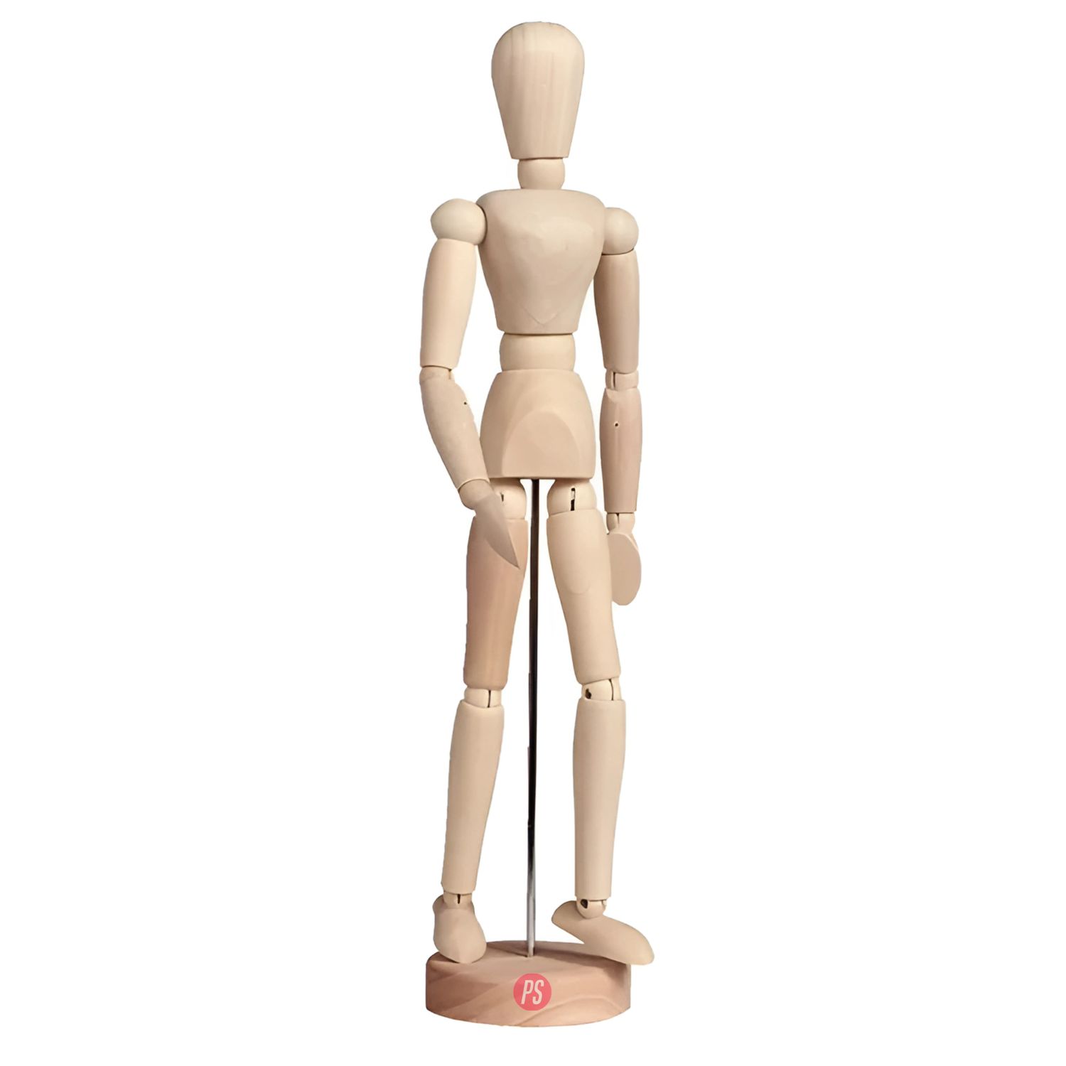 MANIQUÍ ARTICULADO MASCULINO 30CM DE MADERA - PS - 2