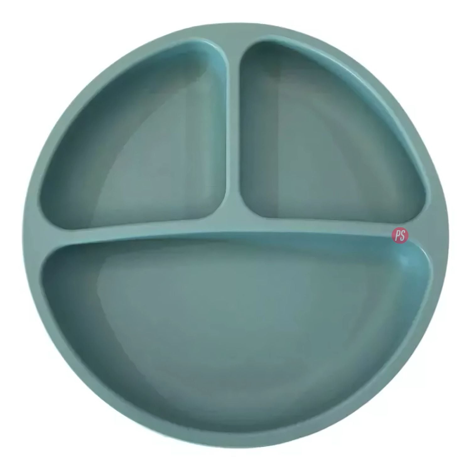 PLATO SILICONA BEBE KIDO VENTOSA Y 3 DIVISIONES COLORES - PS - 2