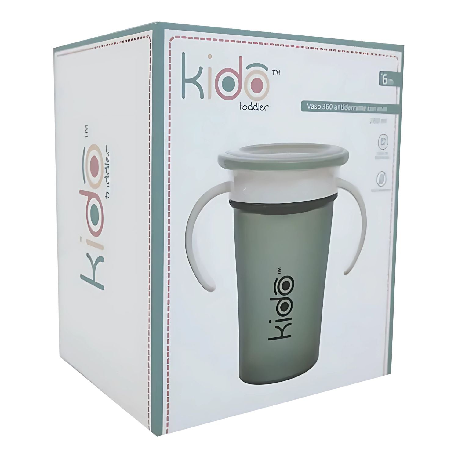 VASO ANTIDERRAME TODDLER 360 PARA NIÑOS COLORES KIDO - PS - 1