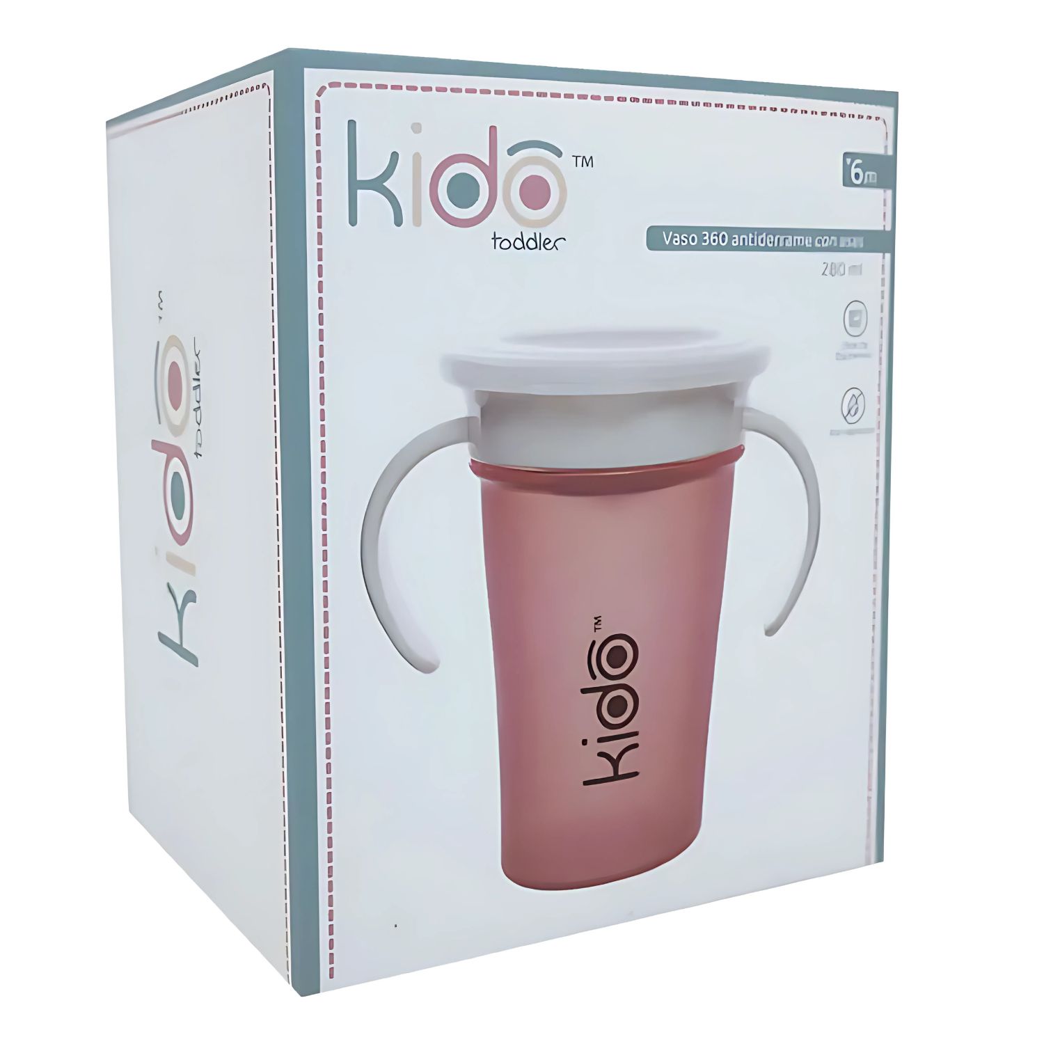 VASO ANTIDERRAME TODDLER 360 PARA NIÑOS COLORES KIDO - PS - 1