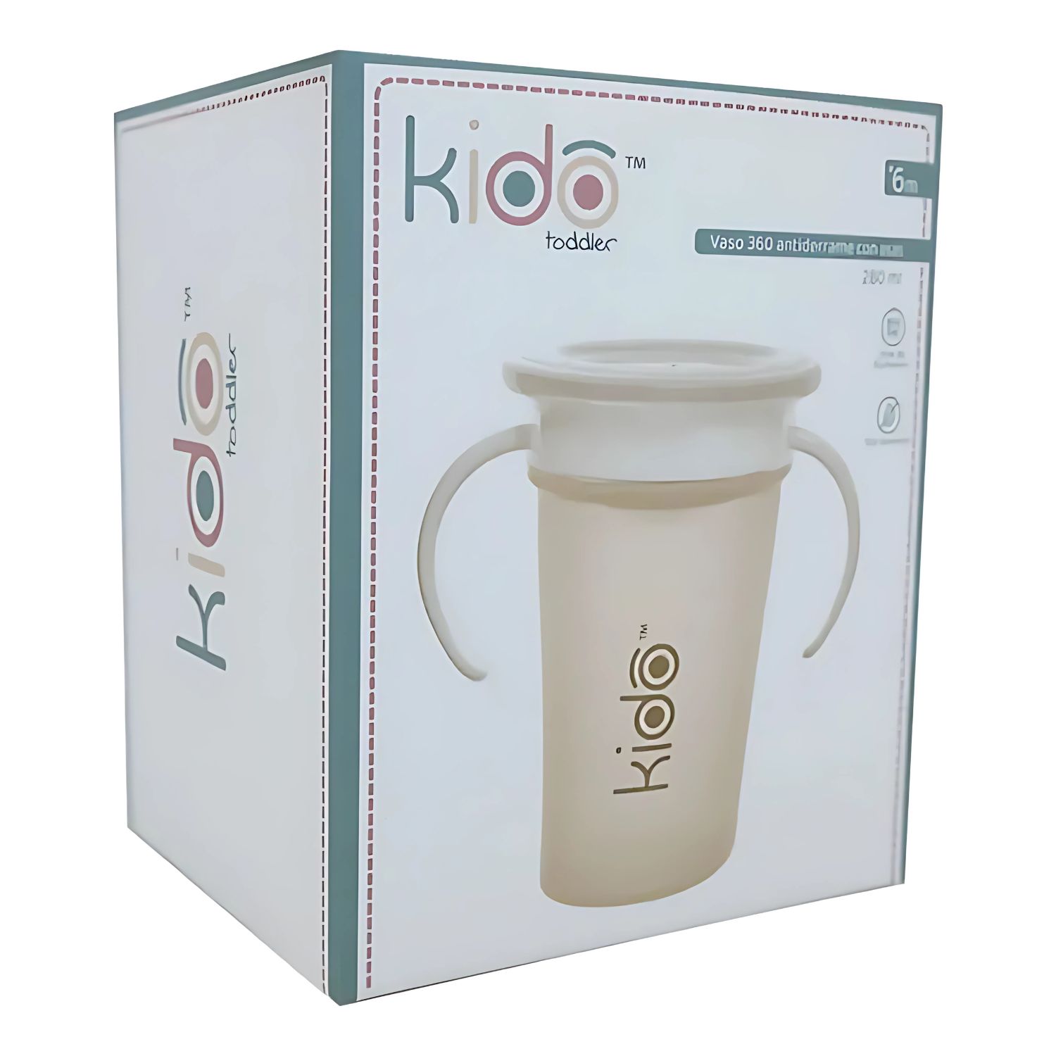 VASO ANTIDERRAME TODDLER 360 PARA NIÑOS COLORES KIDO - PS - 1