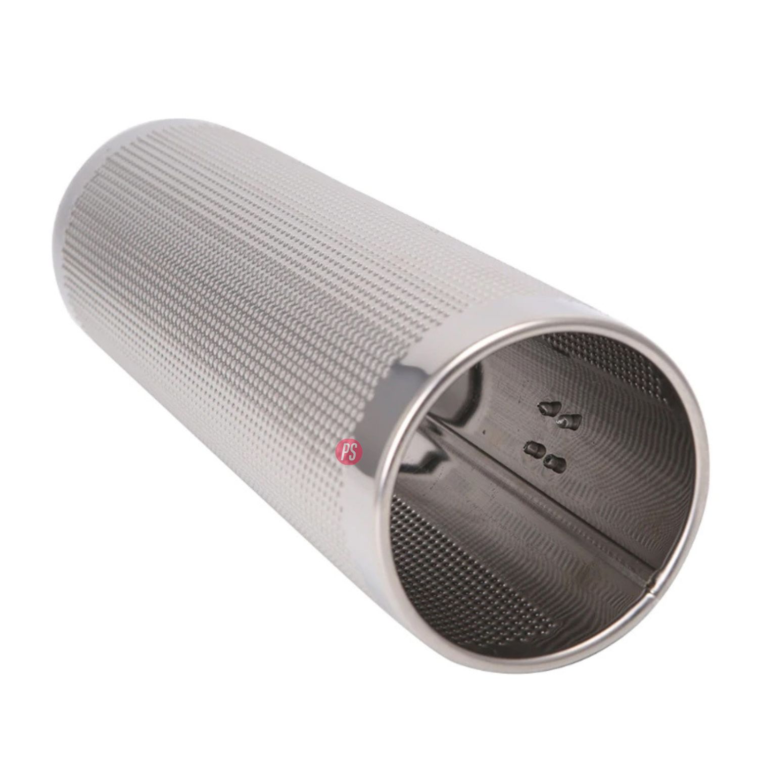 GUIRO METÁLICO 13X5 PULGADAS PLATEADO CON CEPILLO - PS - 5
