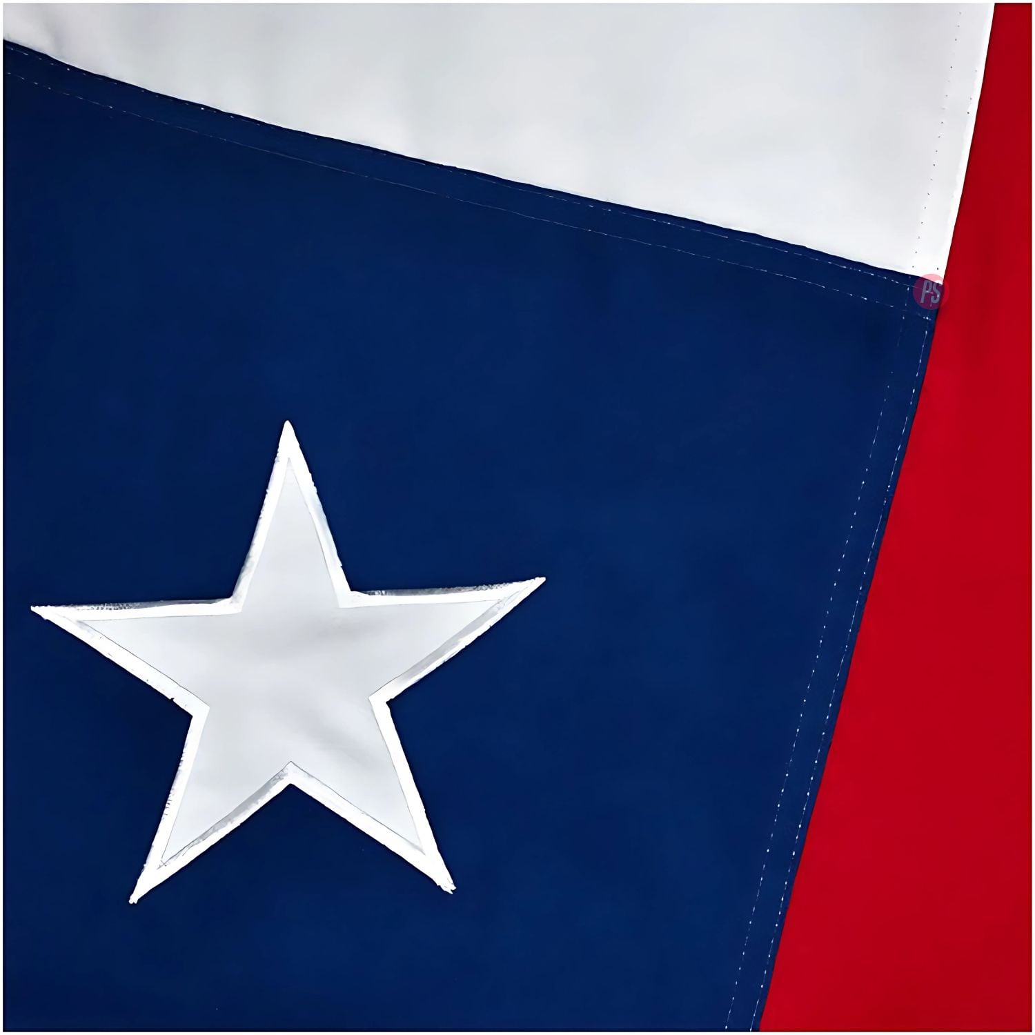 BANDERA CHILENA 60X90CM CON ESTRELLA BORDADA - PS - 2