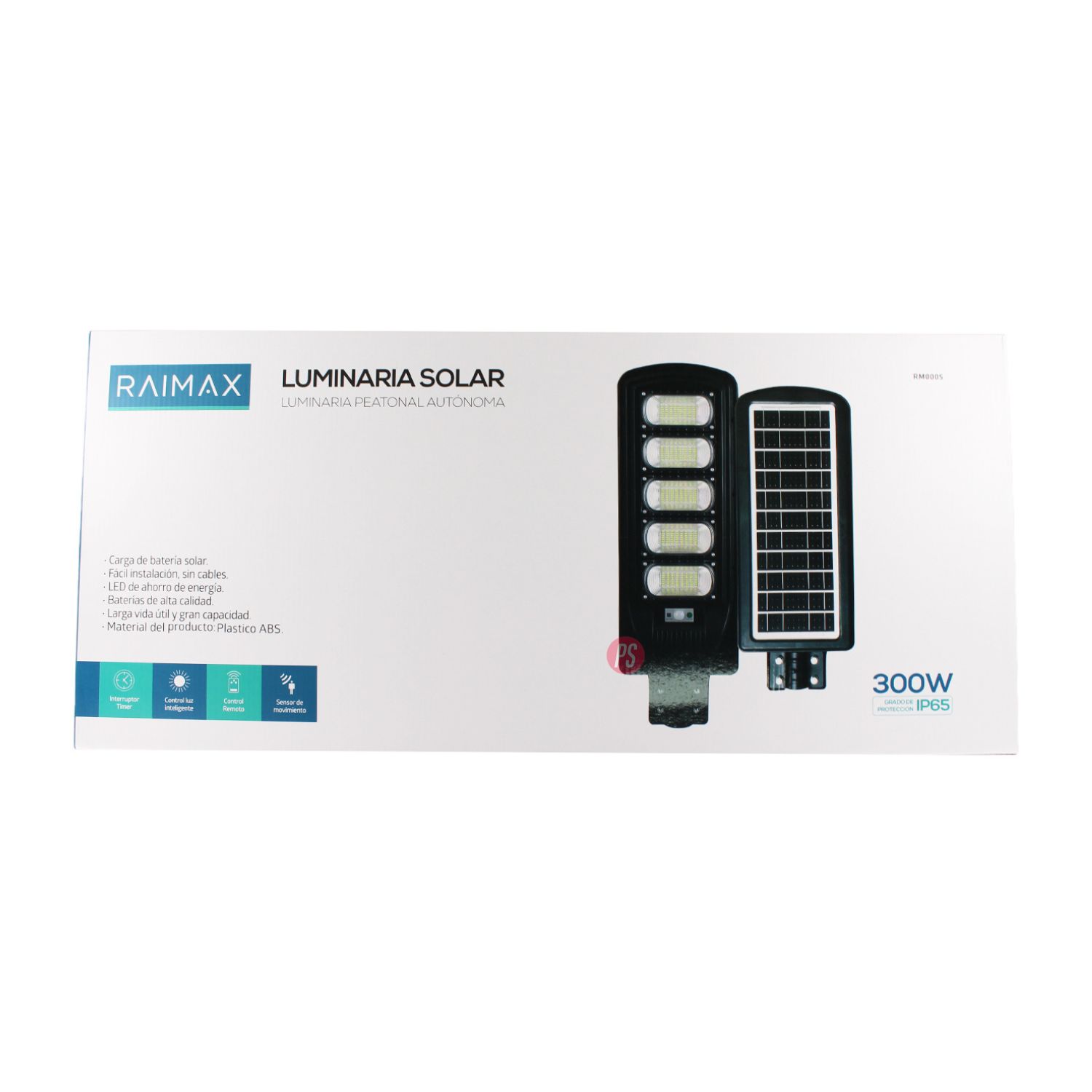 FOCO SOLAR RAIMAX 300W LED IP65 CON CONTROL REMOTO - PS - 4