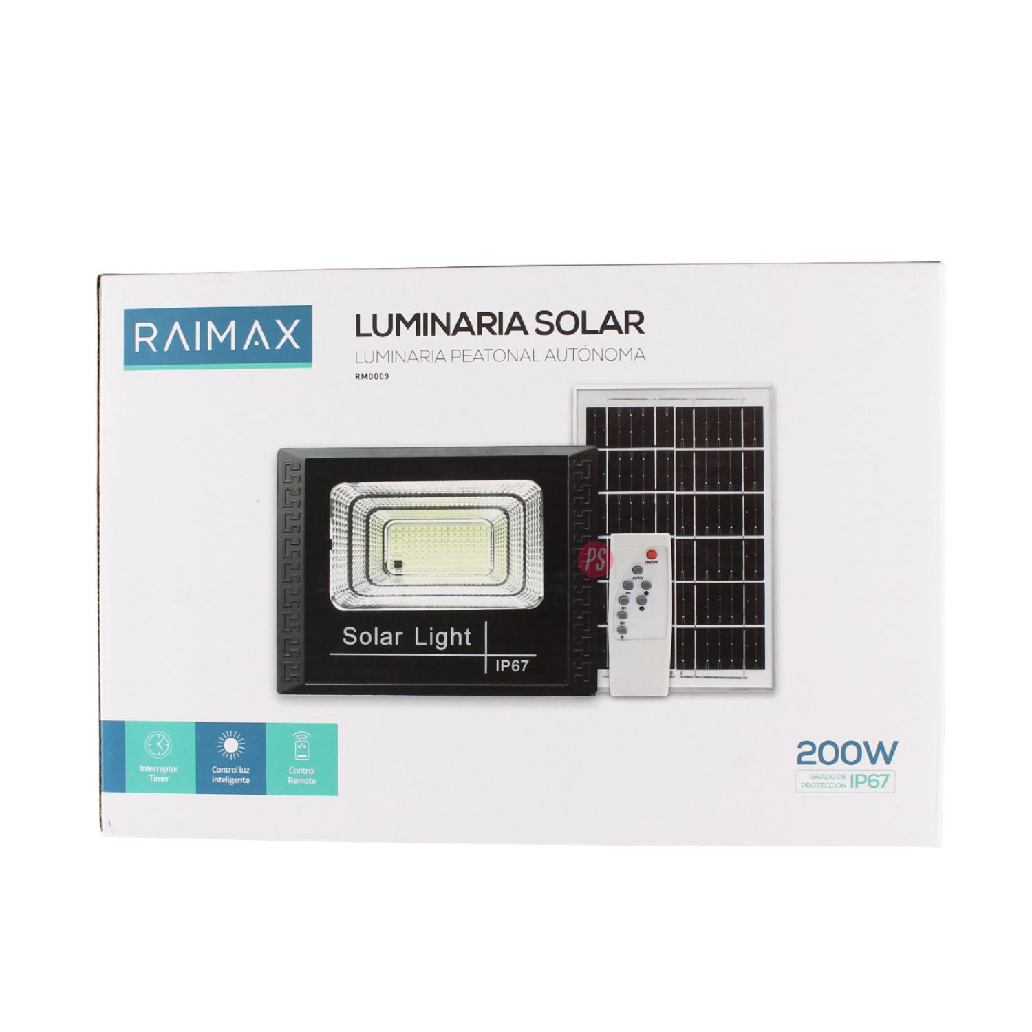 REFLECTOR SOLAR RAIMAX 200W LED IP67 SENSOR Y CONTROL - PS - 5