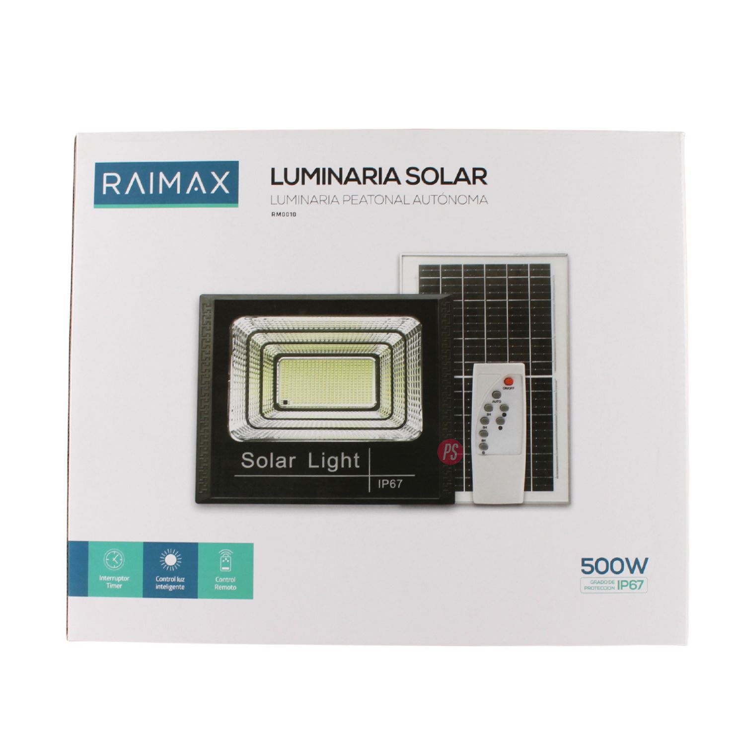 REFLECTOR SOLAR RAIMAX 500W LED IP67 SENSOR Y CONTROL - PS - 5