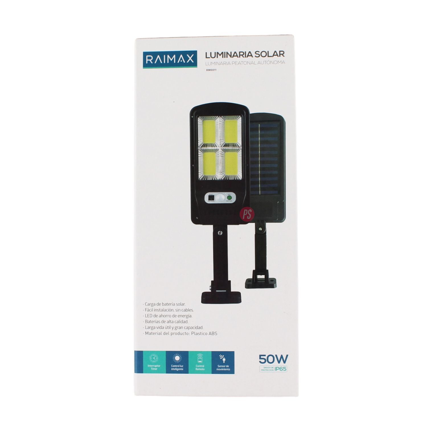 FOCO SOLAR RAIMAX 50W LED IP65 SENSOR Y CONTROL - PS - 4