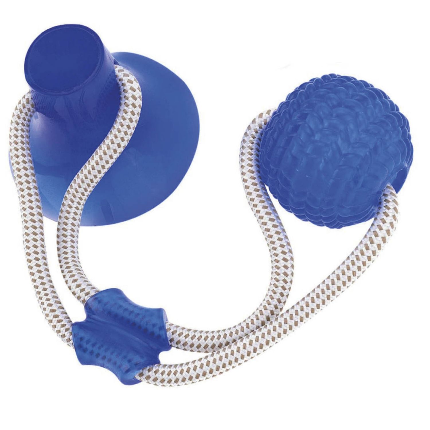 JUGUETE PERRO CON VENTOSA Y PELOTA ELASTICO DURADERO - PS - 1