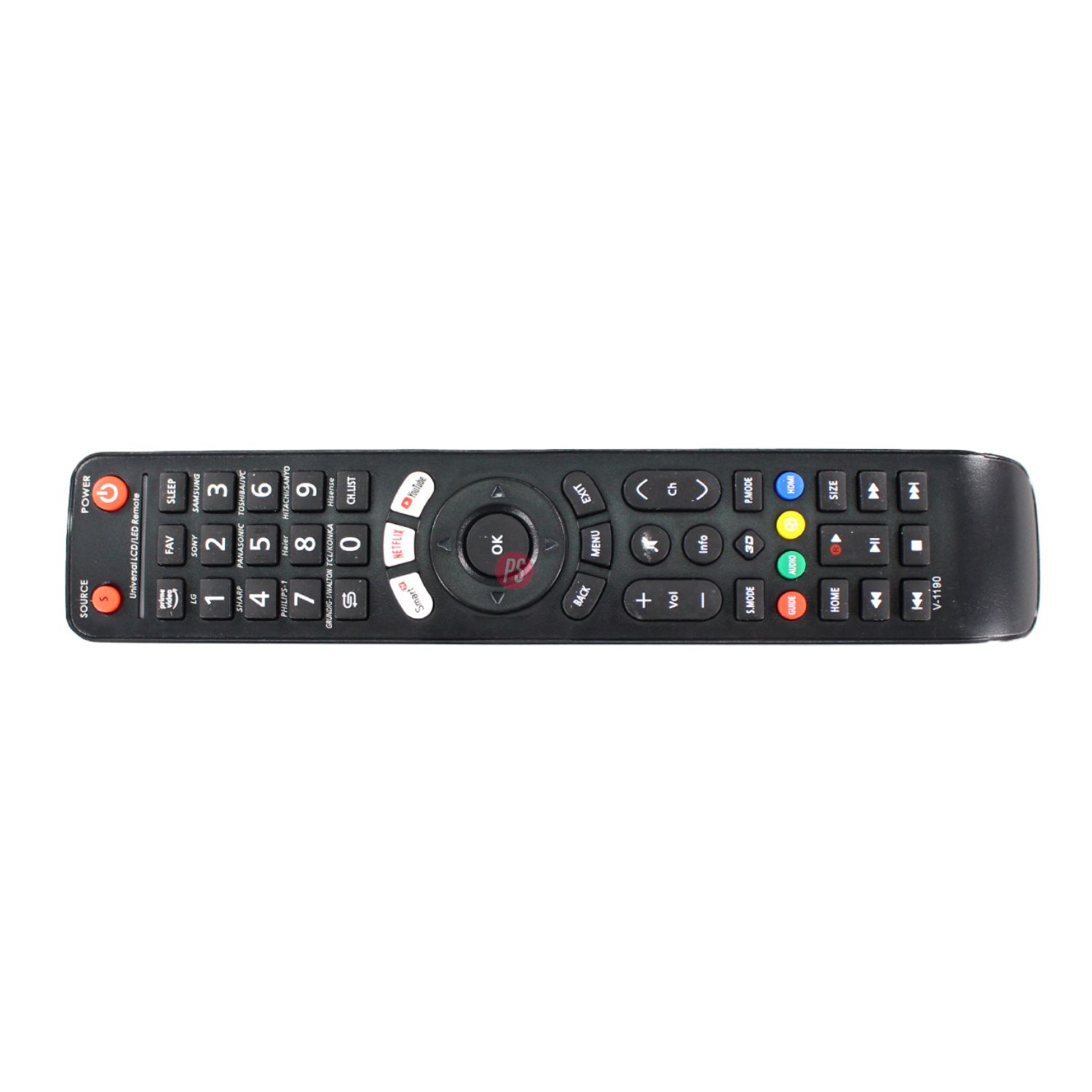 CONTROL REMOTO SMARTTV UNIVERSAL V-1190 OEM - PS - 2