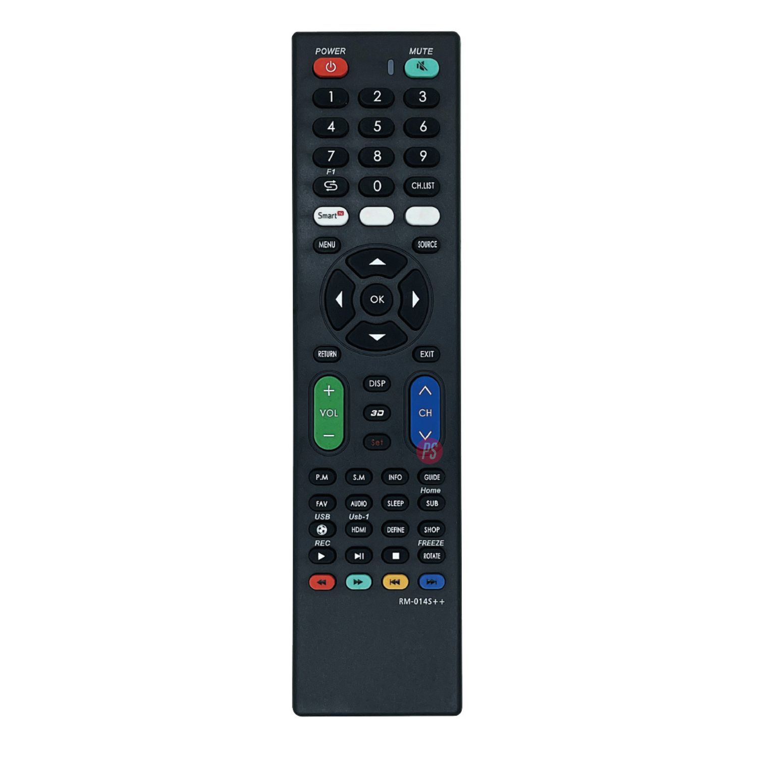 CONTROL REMOTO SMARTTV UNIVERSAL RM-0145+ OEM - PS - 2
