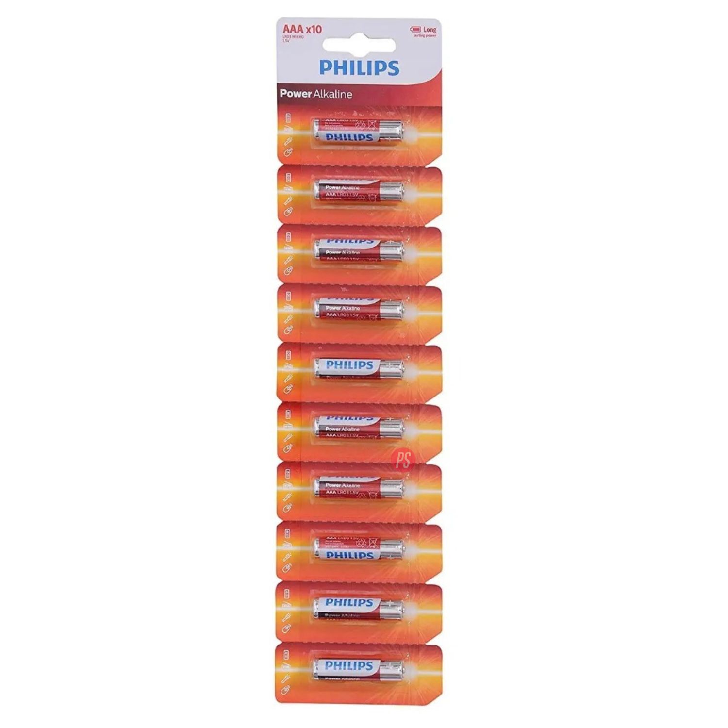 PILAS ALCALINAS AAA PACK 10 UNIDADES PHILIPS - PS - 3