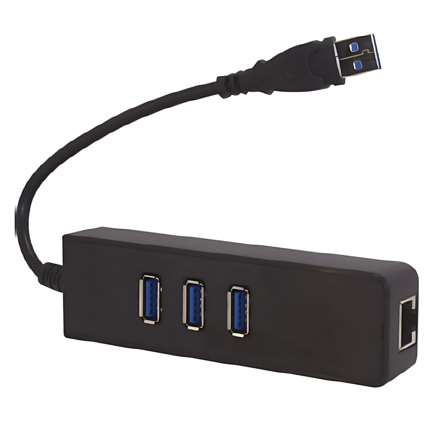 MINI HUB USB 3.0 3 PUERTOS + RJ45 GIGABIT PLUG & PLAY - PS