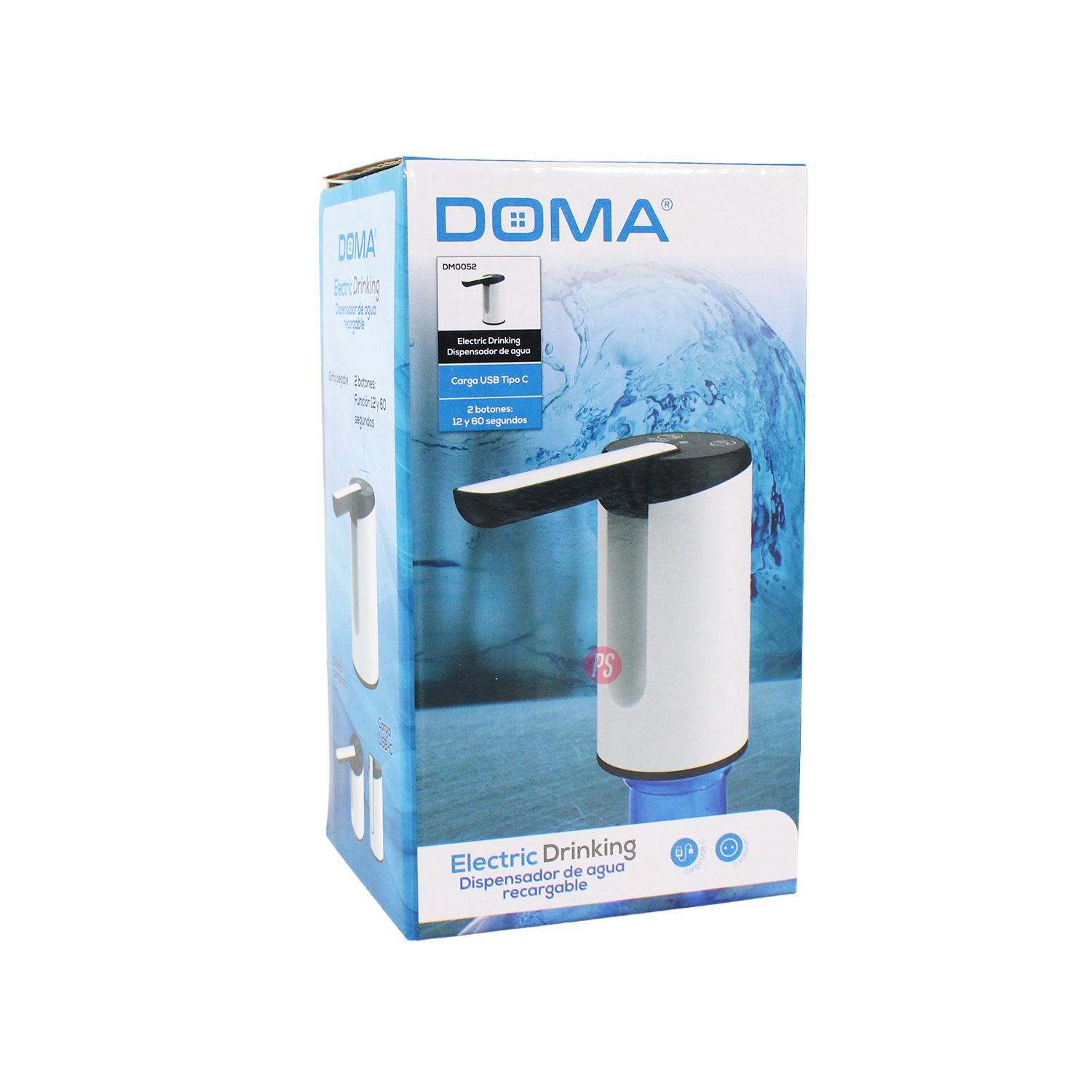 DISPENSADOR AGUA USB-C RECARGABLE PLEGABLE PORTABLE - PS - 4