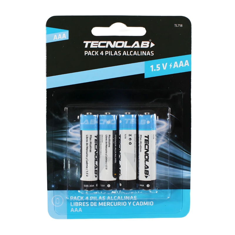 PACK 4 PILAS ALCALINAS AAA 1200 MAH - PS - 1