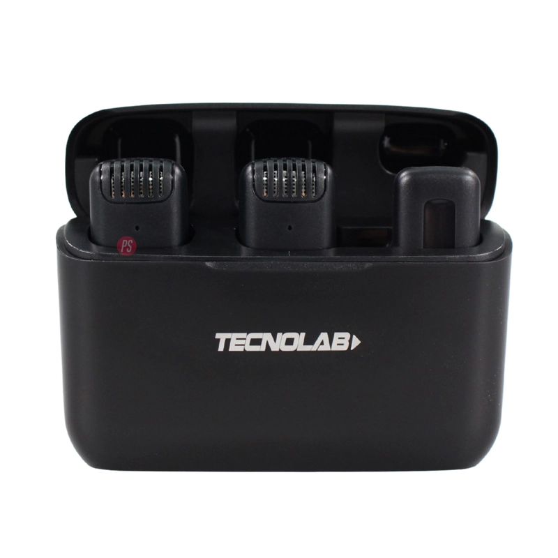 KIT MICROFONOS DUALES LAVALIER INALAMBRICOS 25MTS HD - PS - 3
