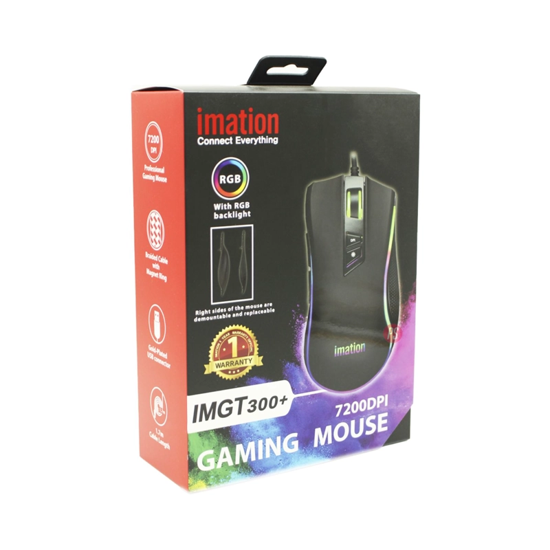 MOUSE GAMER IMATION IMGT290 RGB 7200 DPI - PS - 3