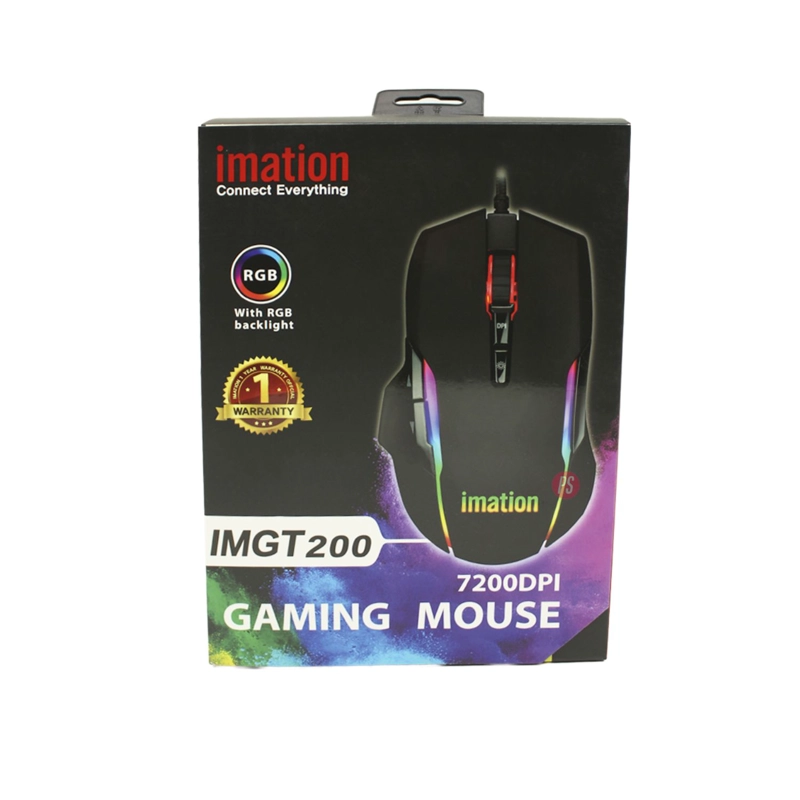 MOUSE GAMER IMATION IMGT200 RGB 7200 DPI PRECISION - PS - 3