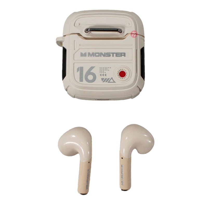 AUDIFONOS MONSTER XKT16 BLUETOOTH BEIGE ESTILO PREMIUM - PS - 3
