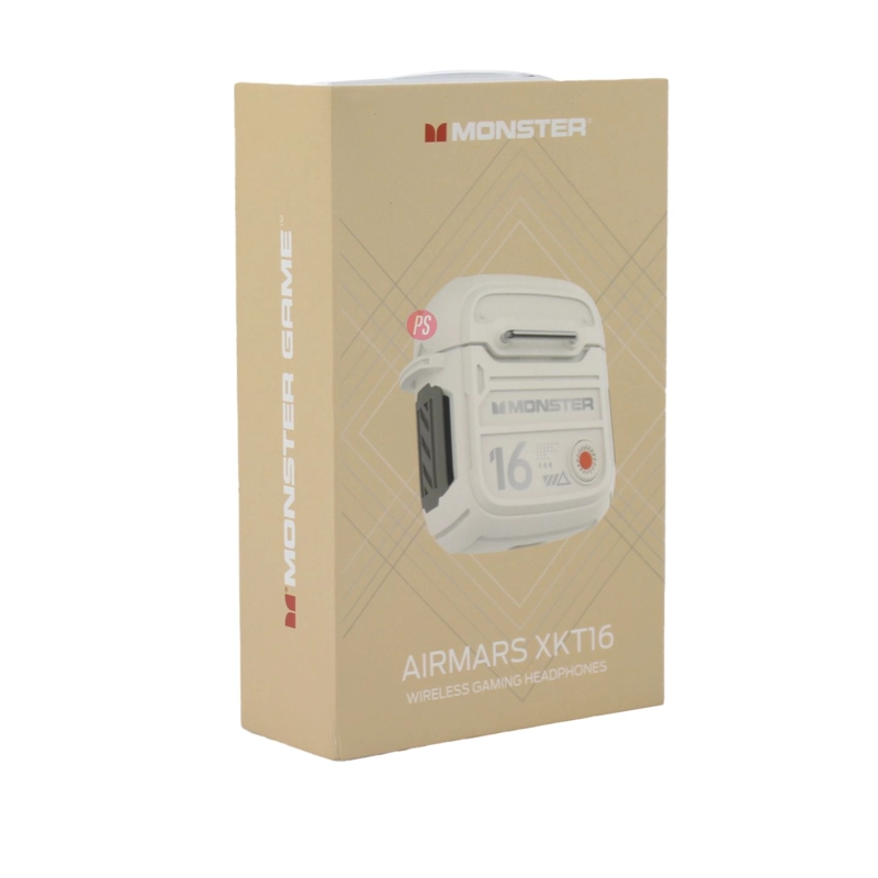AUDIFONOS MONSTER XKT16 BLUETOOTH BEIGE ESTILO PREMIUM - PS - 4